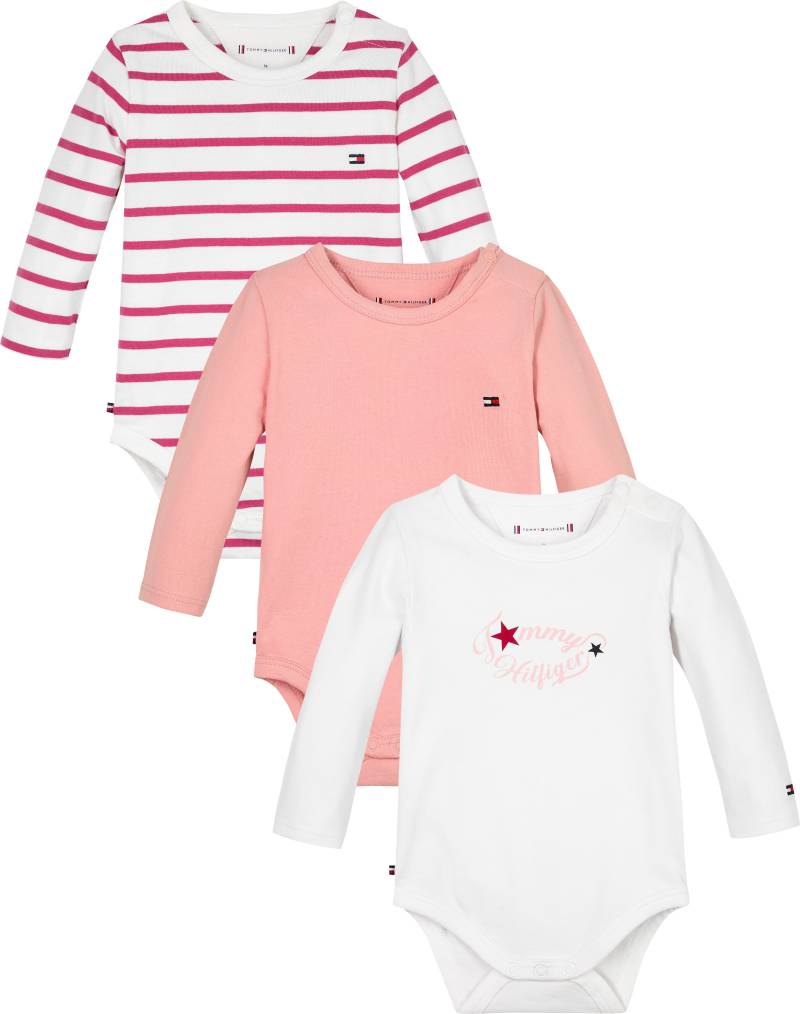 Tommy Hilfiger Neugeborenen-Geschenkset »ESSENTIAL 3 PACK BODY GIFTPACK«, mit Logo-Stickereien von TOMMY HILFIGER