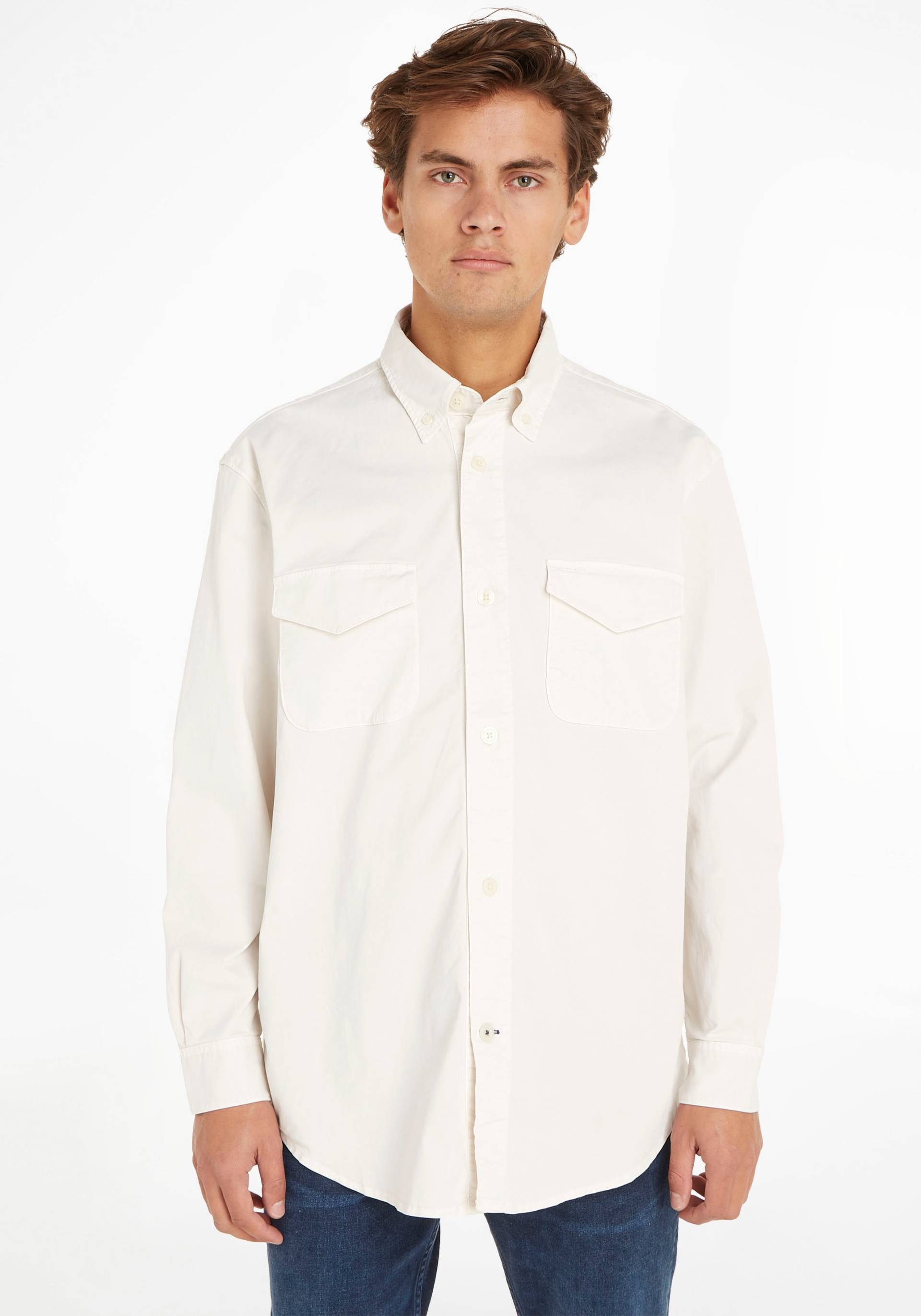 Tommy Hilfiger Langarmhemd »PREMIUM GARMENT DYED OVERSHIRT« von TOMMY HILFIGER