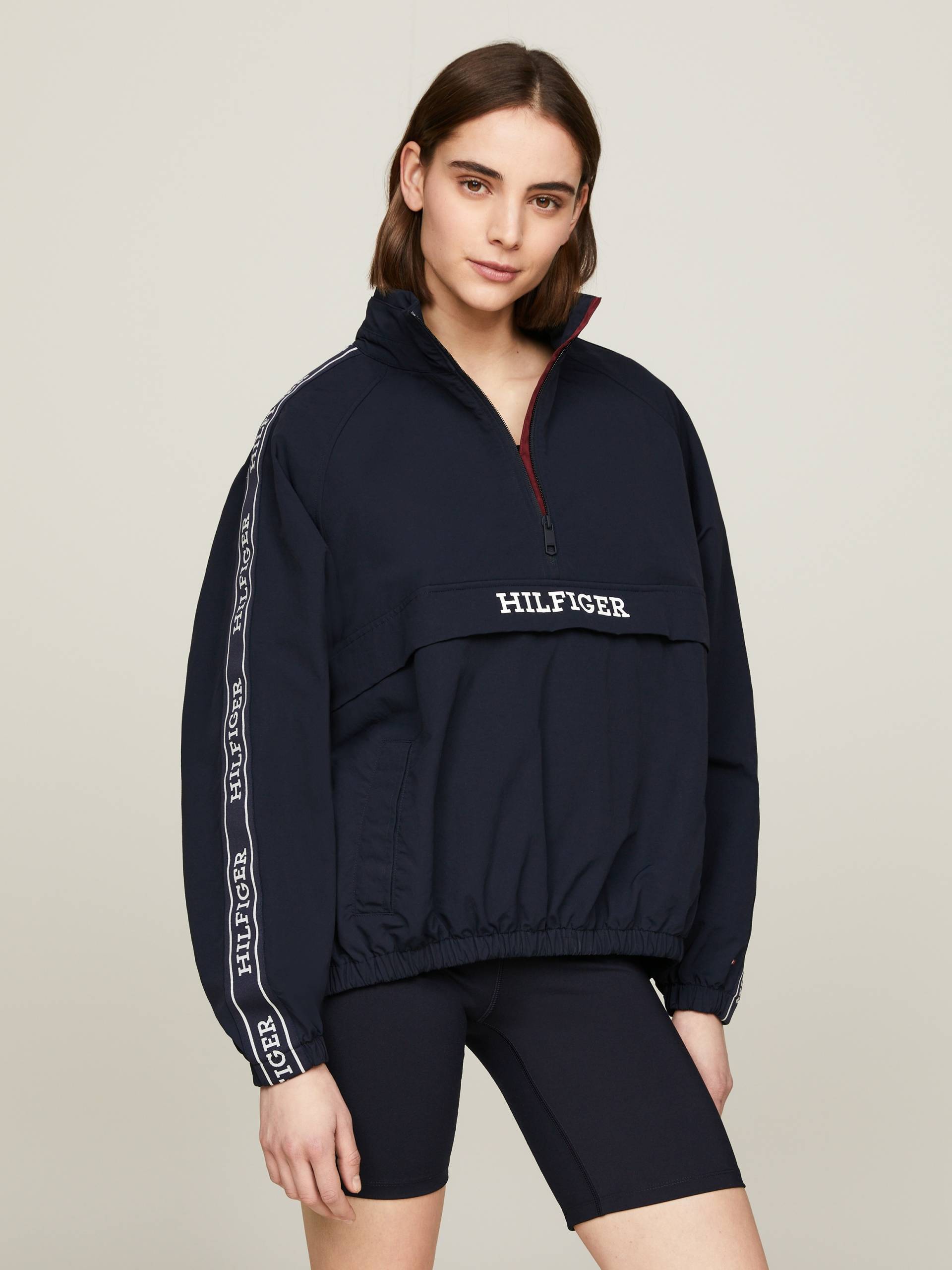 Tommy Hilfiger Outdoorjacke »MONOTYPE TAPE RLX 1/2 ZIP JACKET« von TOMMY HILFIGER