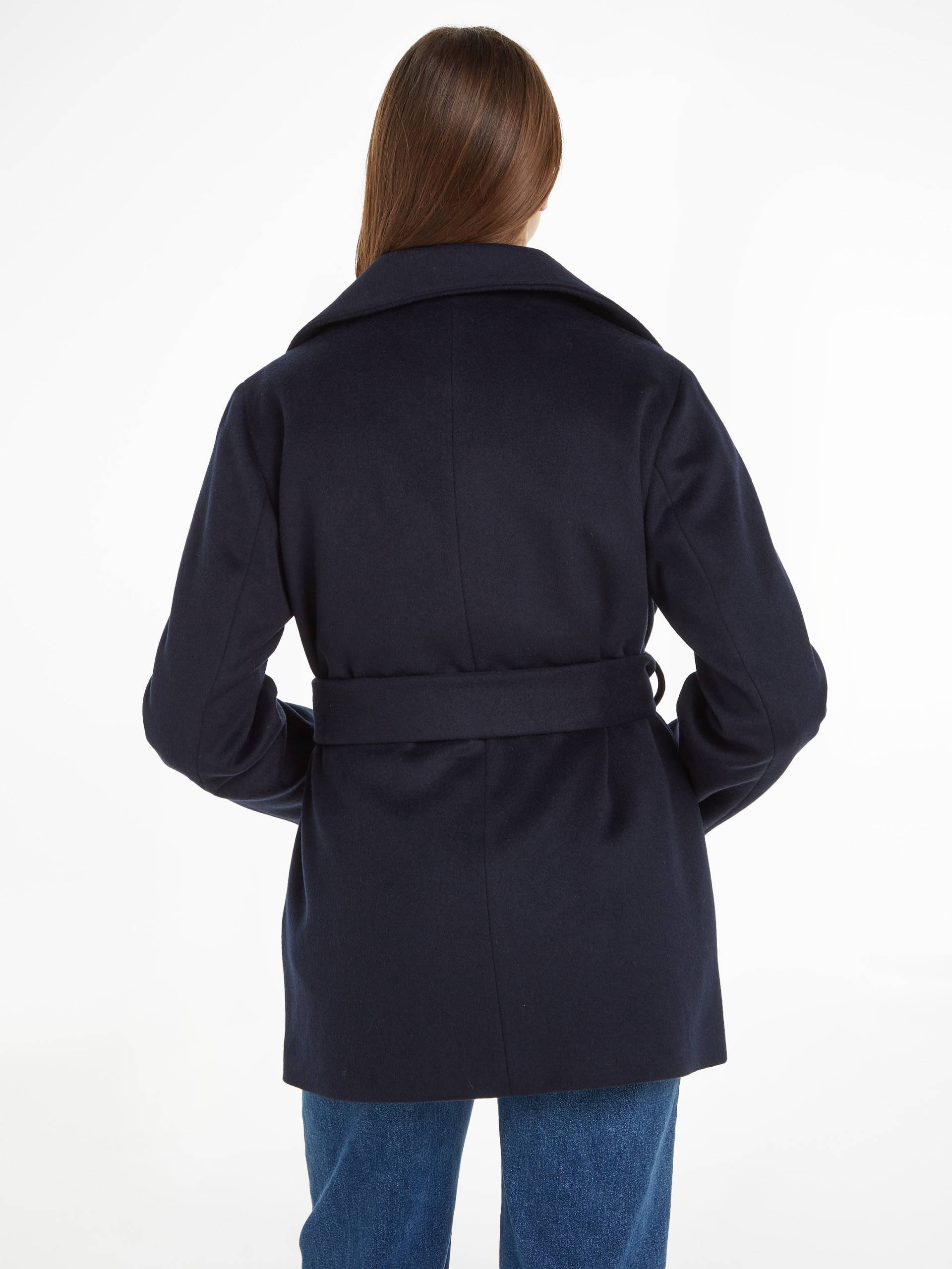 Tommy Hilfiger Outdoorjacke »WOOL BLEND DB BELTED FUNNEL JKT« von TOMMY HILFIGER