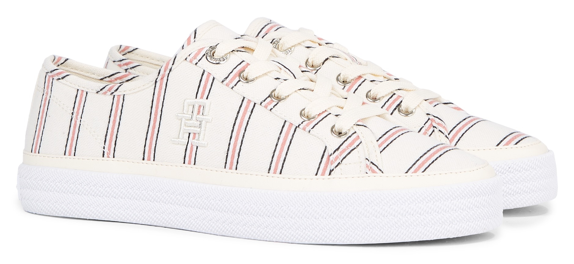 Tommy Hilfiger Plateausneaker »VULC CANVAS SNEAKER SHIRTING« von TOMMY HILFIGER