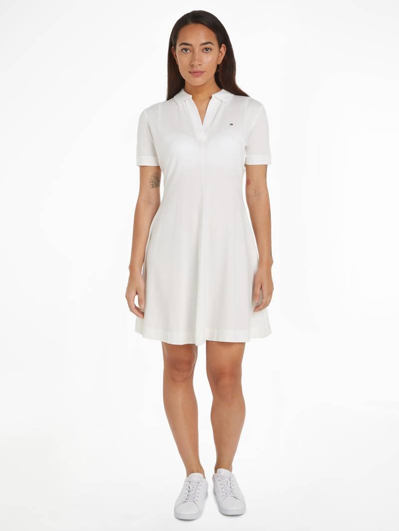 Tommy Hilfiger Polokleid »F&F OPEN PLCKT LYCLL POLO DRS SS«, mit Logostickerei von TOMMY HILFIGER