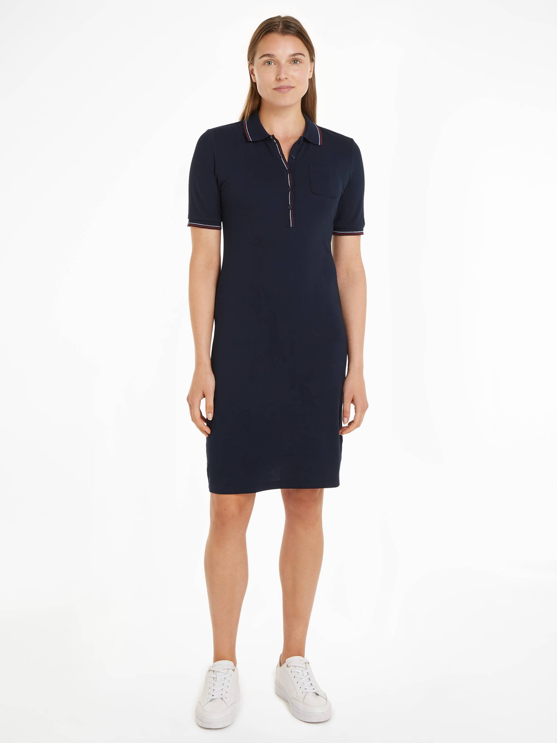 Tommy Hilfiger Polokleid »SLIM RWB TIPPING POLO 1/2SLV DRS«, mit Logostickerei Tommy Hilfiger Polokleid »SLIM RWB TIPPING POLO 1/2SLV DRS«, mit Logostickerei von TOMMY HILFIGER