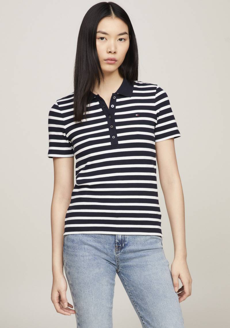 Tommy Hilfiger Poloshirt »1985 SLIM PIQUE STRIPE POLO SS« von TOMMY HILFIGER