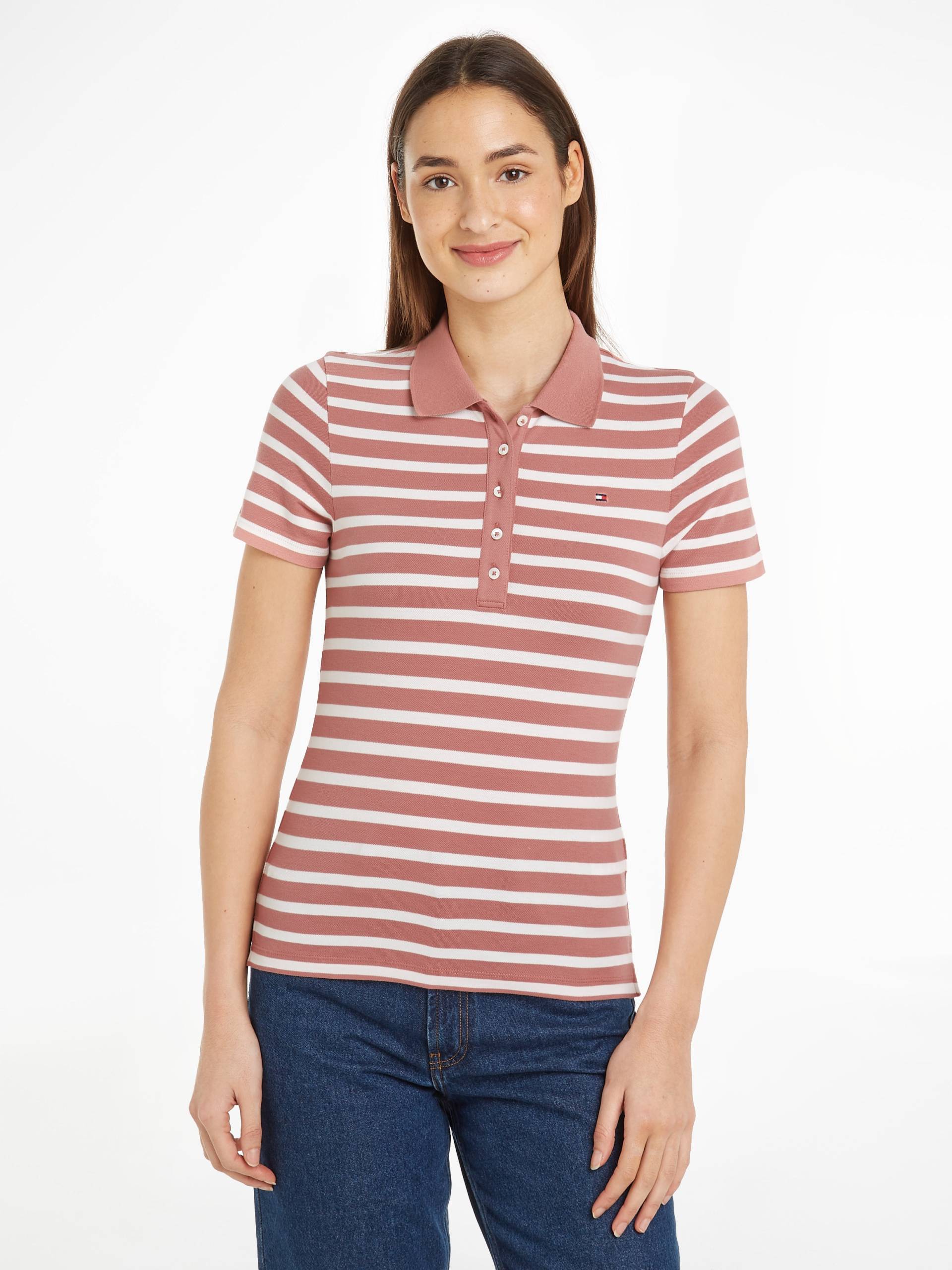 Tommy Hilfiger Poloshirt »1985 SLIM PIQUE STRIPE POLO SS« von TOMMY HILFIGER