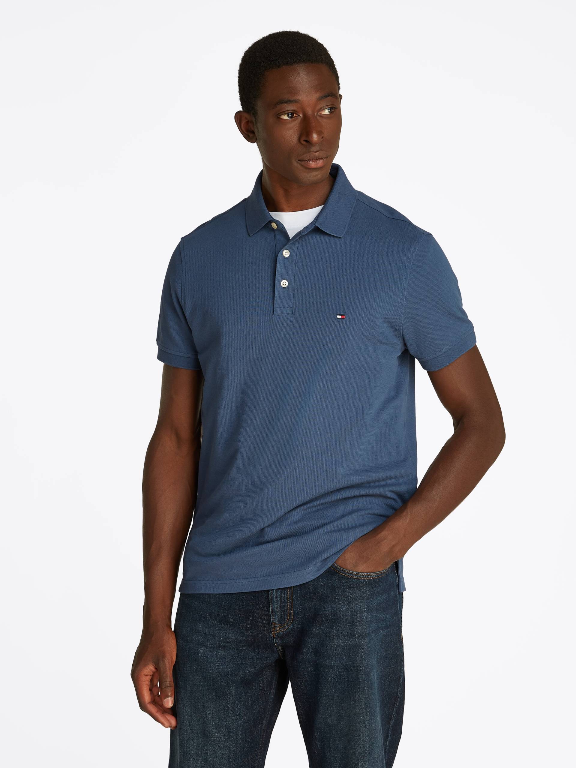 Tommy Hilfiger Poloshirt »1985 SLIM POLO«, aus leicht strukturiertem Piqué-Material Tommy Hilfiger Poloshirt »1985 SLIM POLO«, aus leicht strukturiertem Piqué-Material von TOMMY HILFIGER
