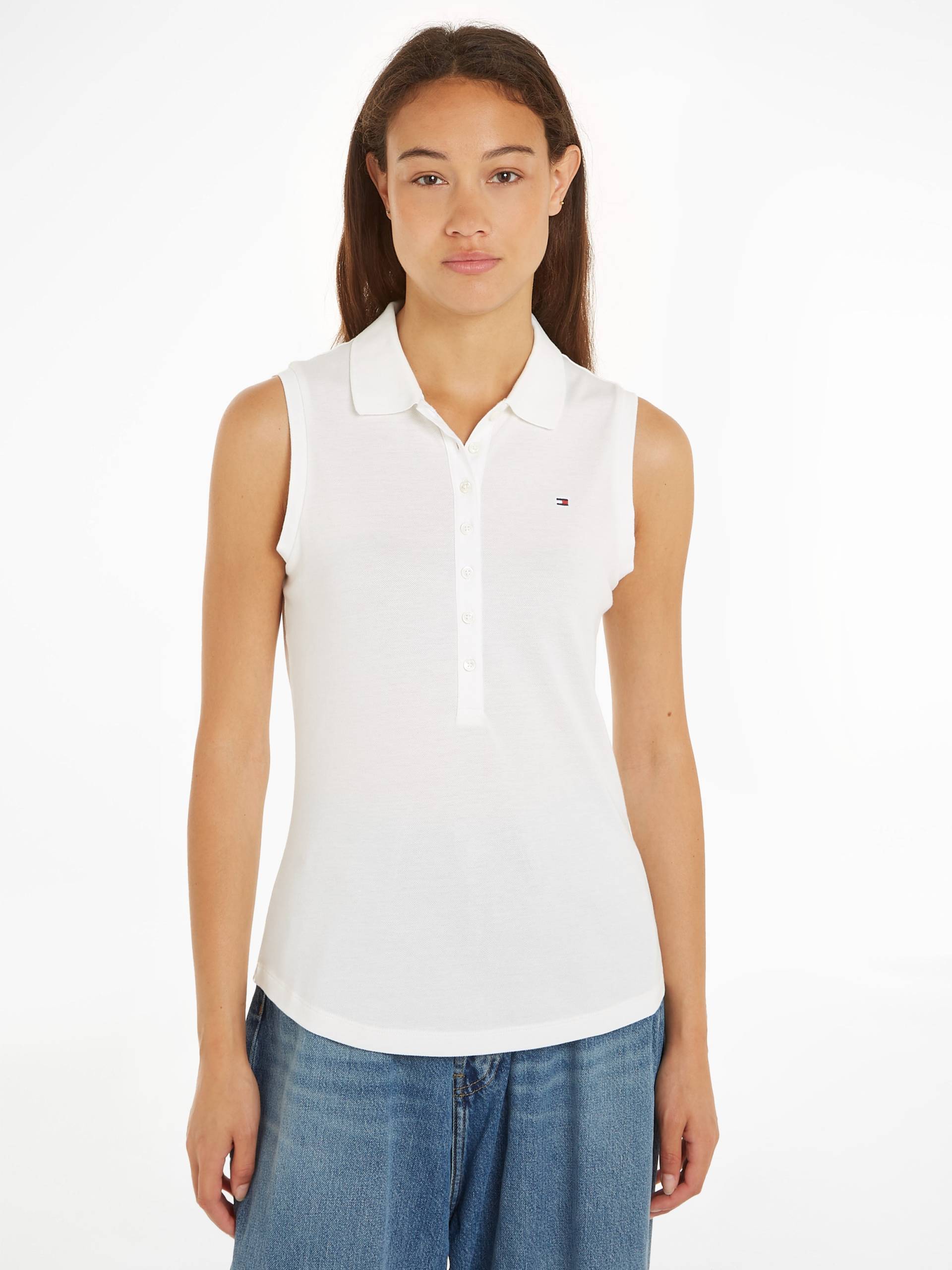 Tommy Hilfiger Poloshirt »1985 SLIM SLEEVELESS POLO« von TOMMY HILFIGER