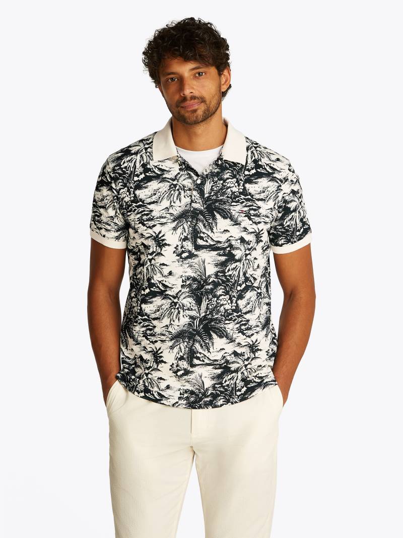 Tommy Hilfiger Poloshirt »ALL OVER PRINT LINEN REG POLO«, mit Palmenprint von TOMMY HILFIGER