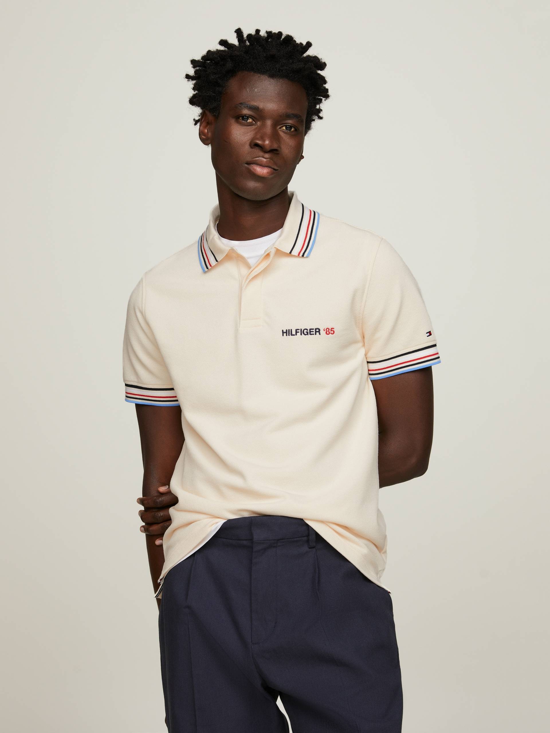 Tommy Hilfiger Poloshirt »CONTRAST GLOBAL STRIPE REG POLO« von TOMMY HILFIGER