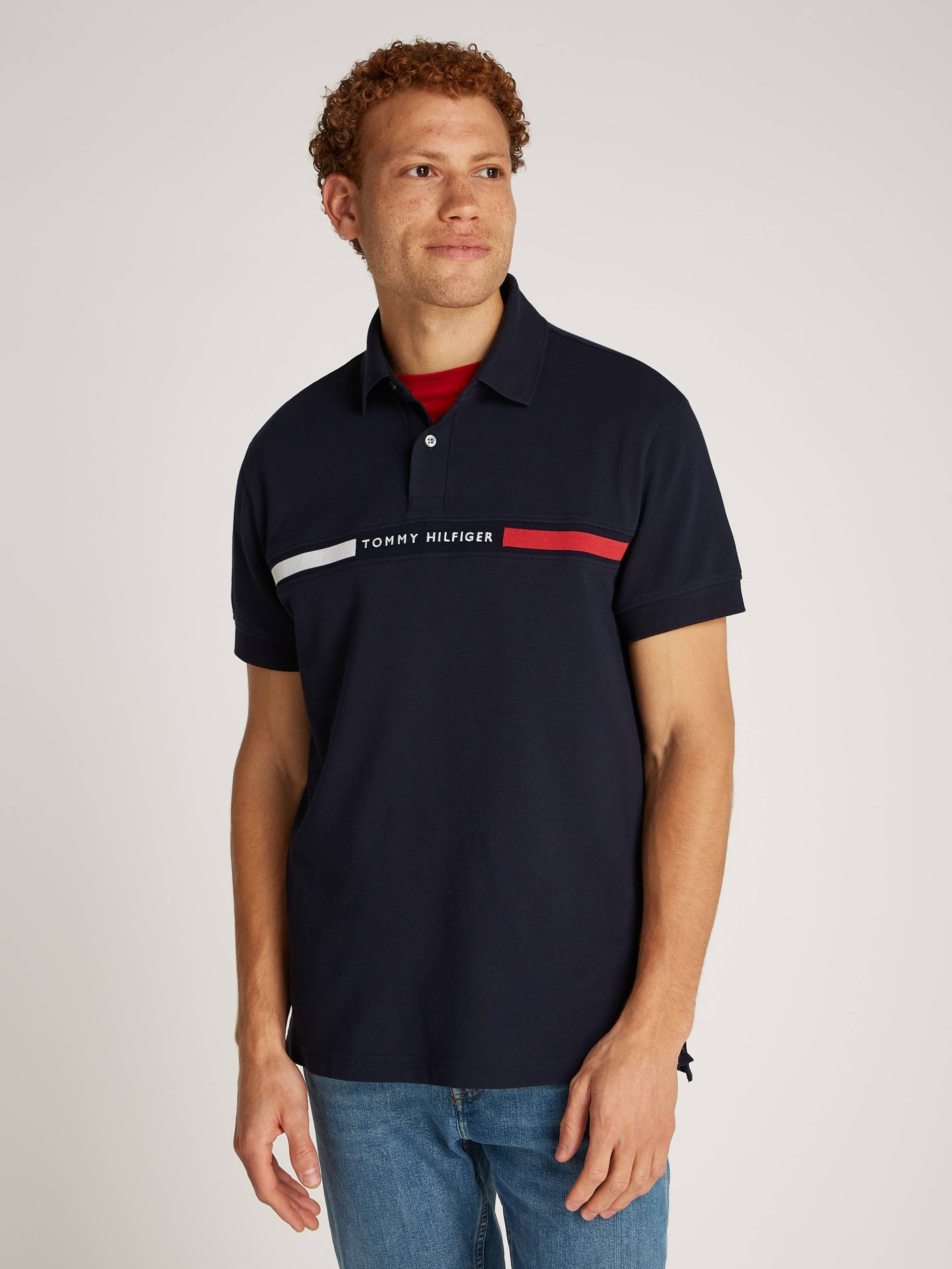 Tommy Hilfiger Poloshirt »HILFIGER CHEST INSERT REG POLO« Tommy Hilfiger Poloshirt »HILFIGER CHEST INSERT REG POLO« von TOMMY HILFIGER