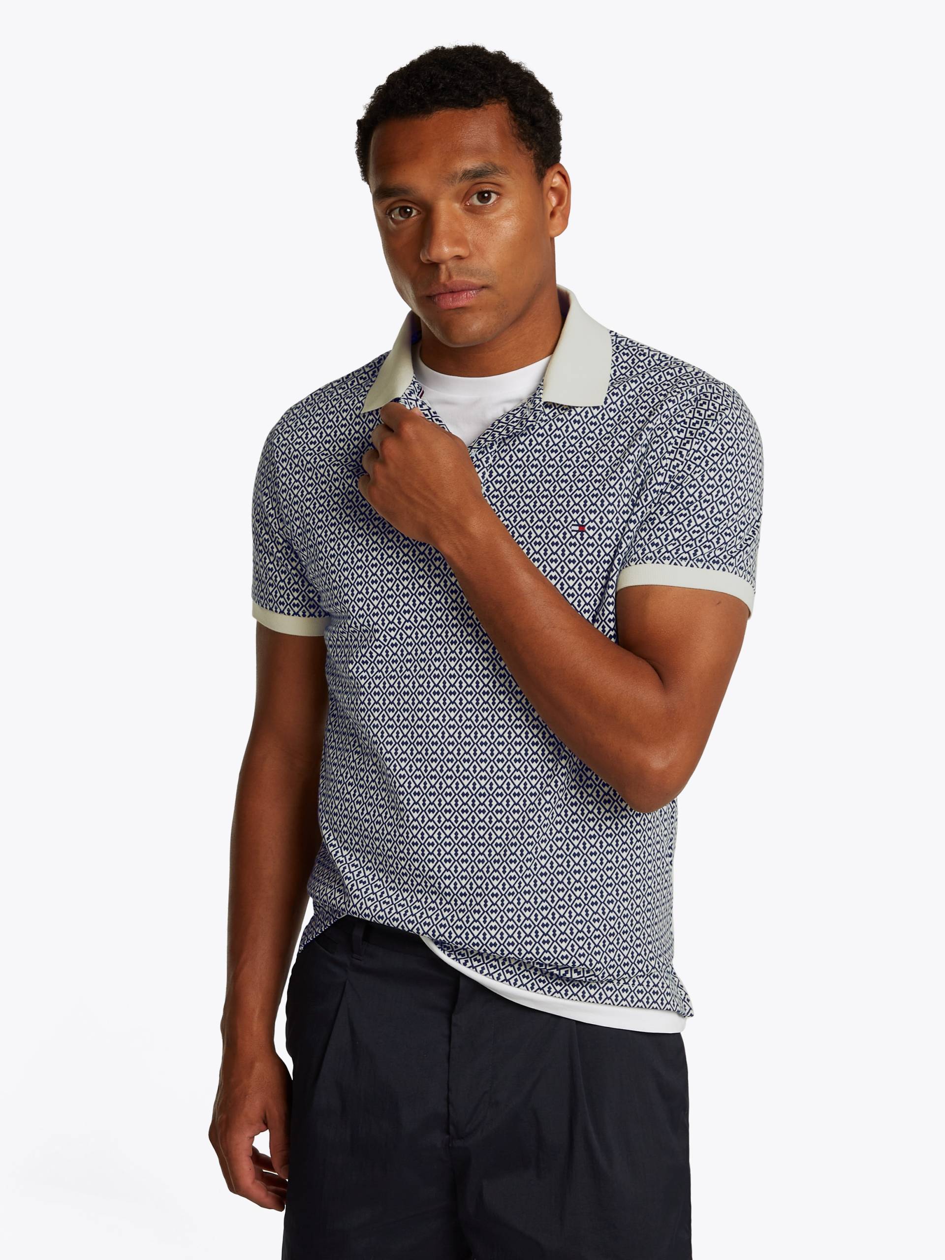 Tommy Hilfiger Poloshirt »INTERLOCK AOP REG POLO« von TOMMY HILFIGER