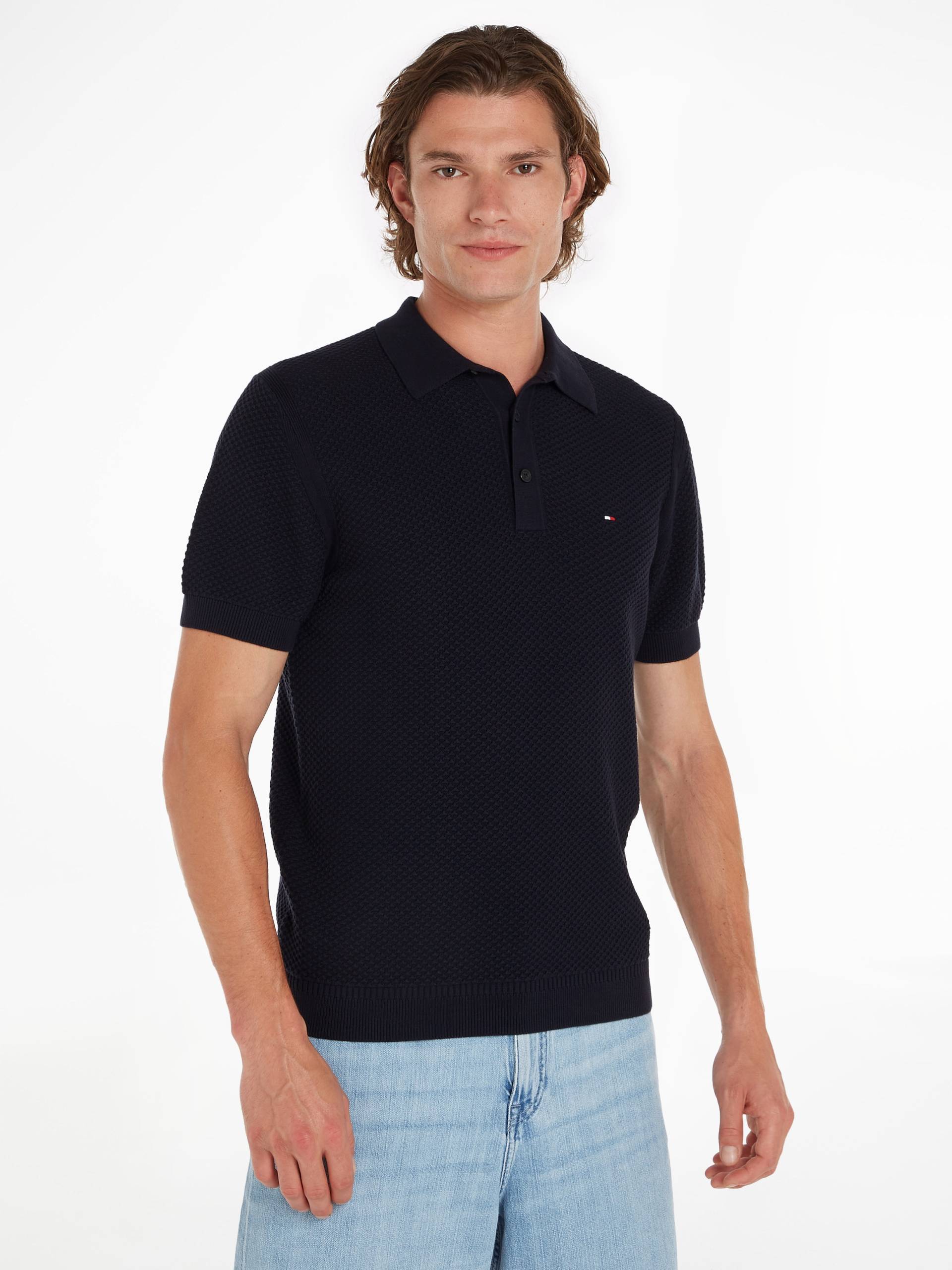 Tommy Hilfiger Poloshirt »OVAL STRUCTURE S/S POLO« von TOMMY HILFIGER