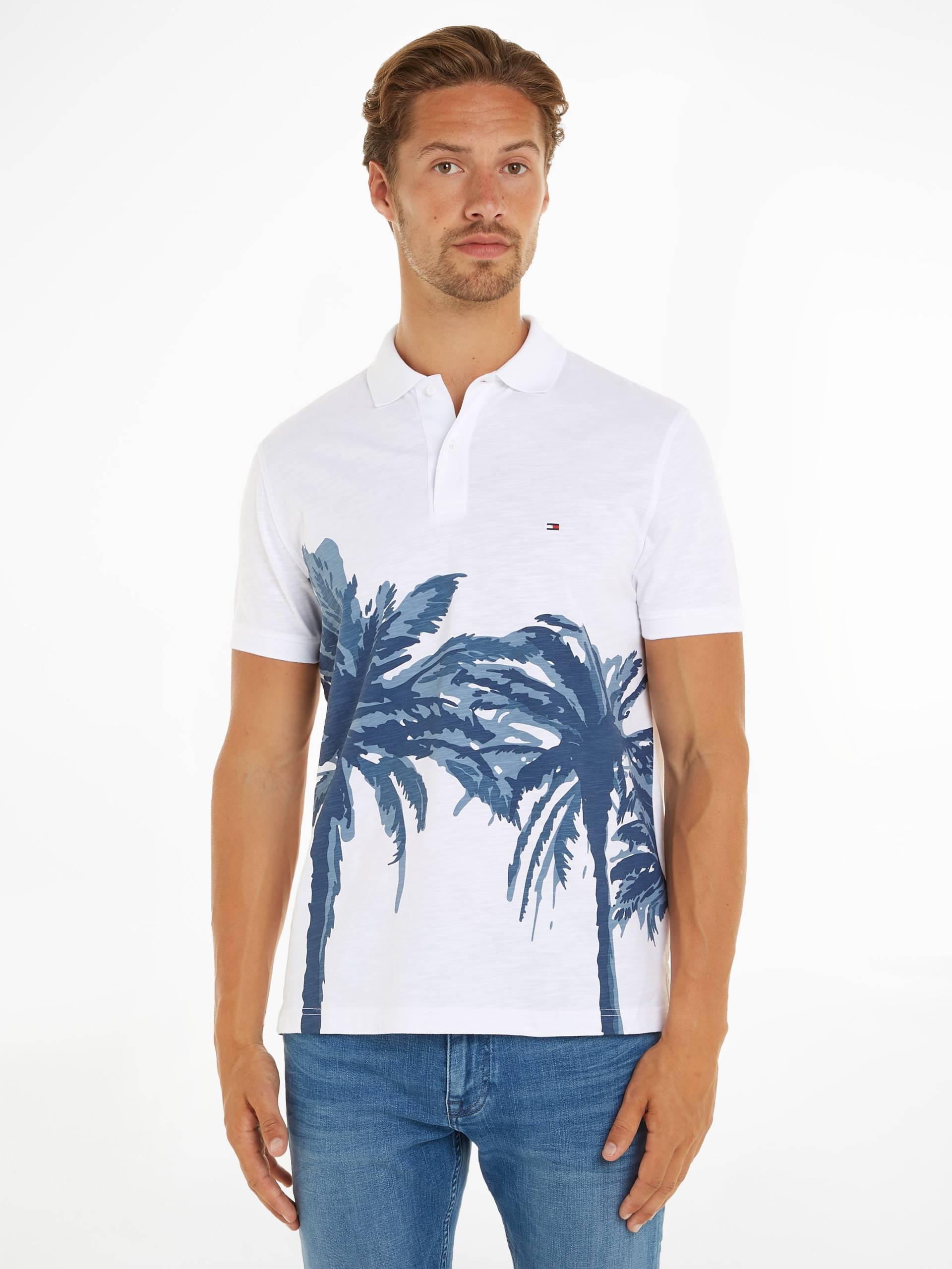 Tommy Hilfiger Poloshirt »PALM PLACEMENT PRINT REG POLO«, kontrastreicher Palmenprint Tommy Hilfiger Poloshirt »PALM PLACEMENT PRINT REG POLO«, kontrastreicher Palmenprint von TOMMY HILFIGER