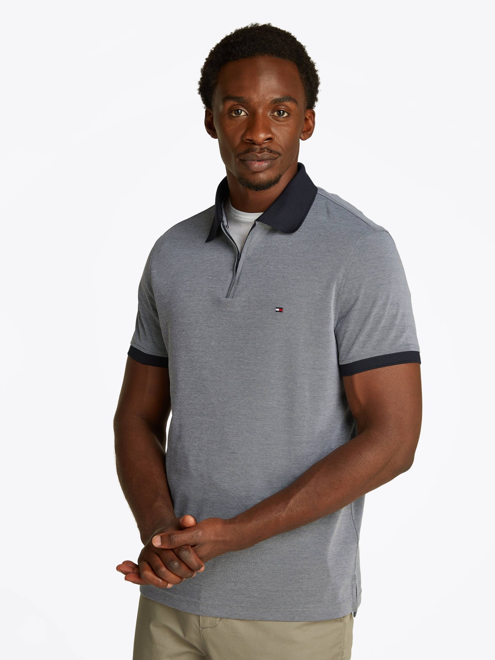 Tommy Hilfiger Poloshirt »PERFORMANCE OXFORD ZIP REG POLO« von TOMMY HILFIGER