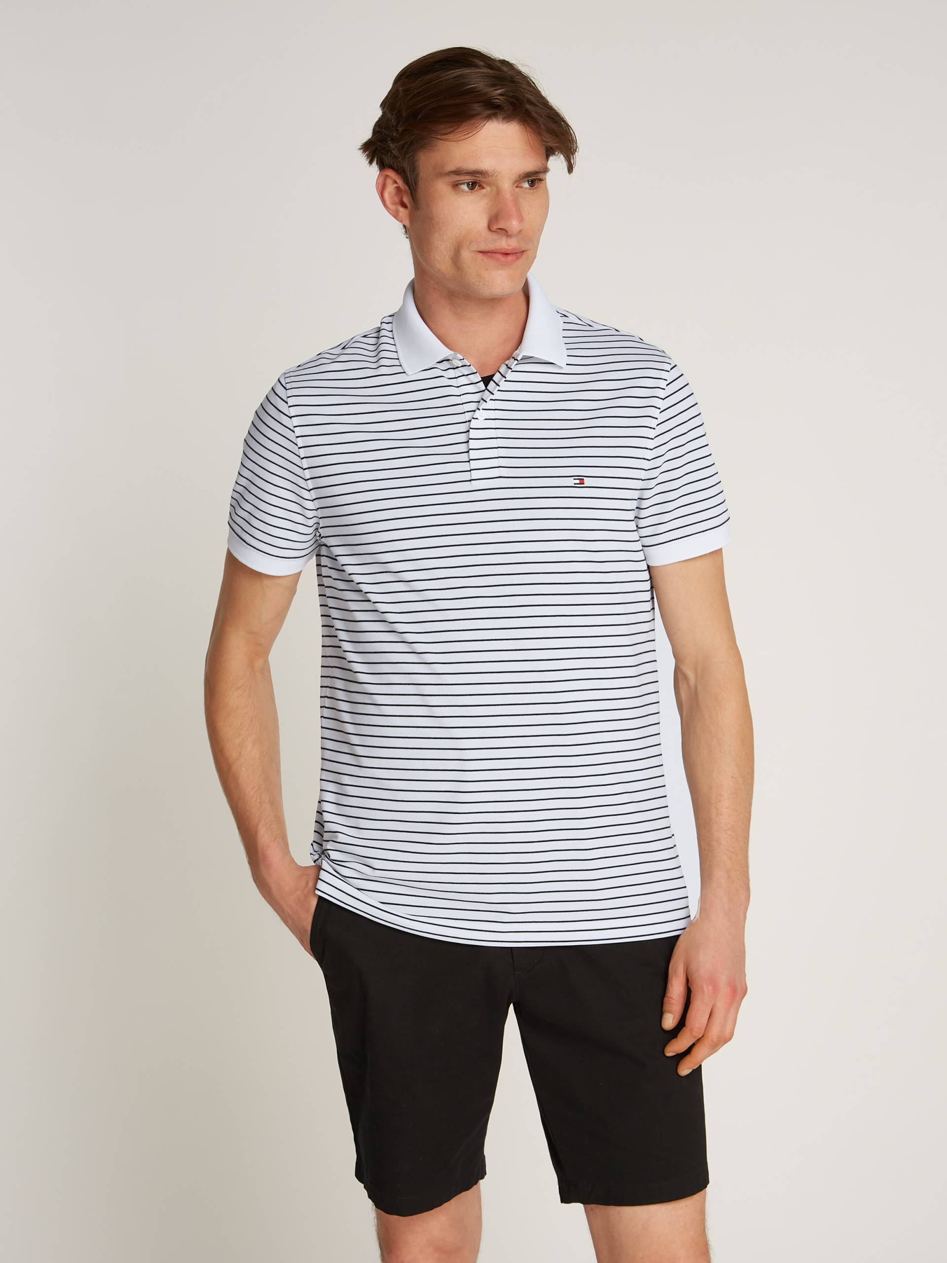 Tommy Hilfiger Poloshirt »PERFORMANCE PIQUE REG POLO«, mit Streifenmuster Tommy Hilfiger Poloshirt »PERFORMANCE PIQUE REG POLO«, mit Streifenmuster von TOMMY HILFIGER