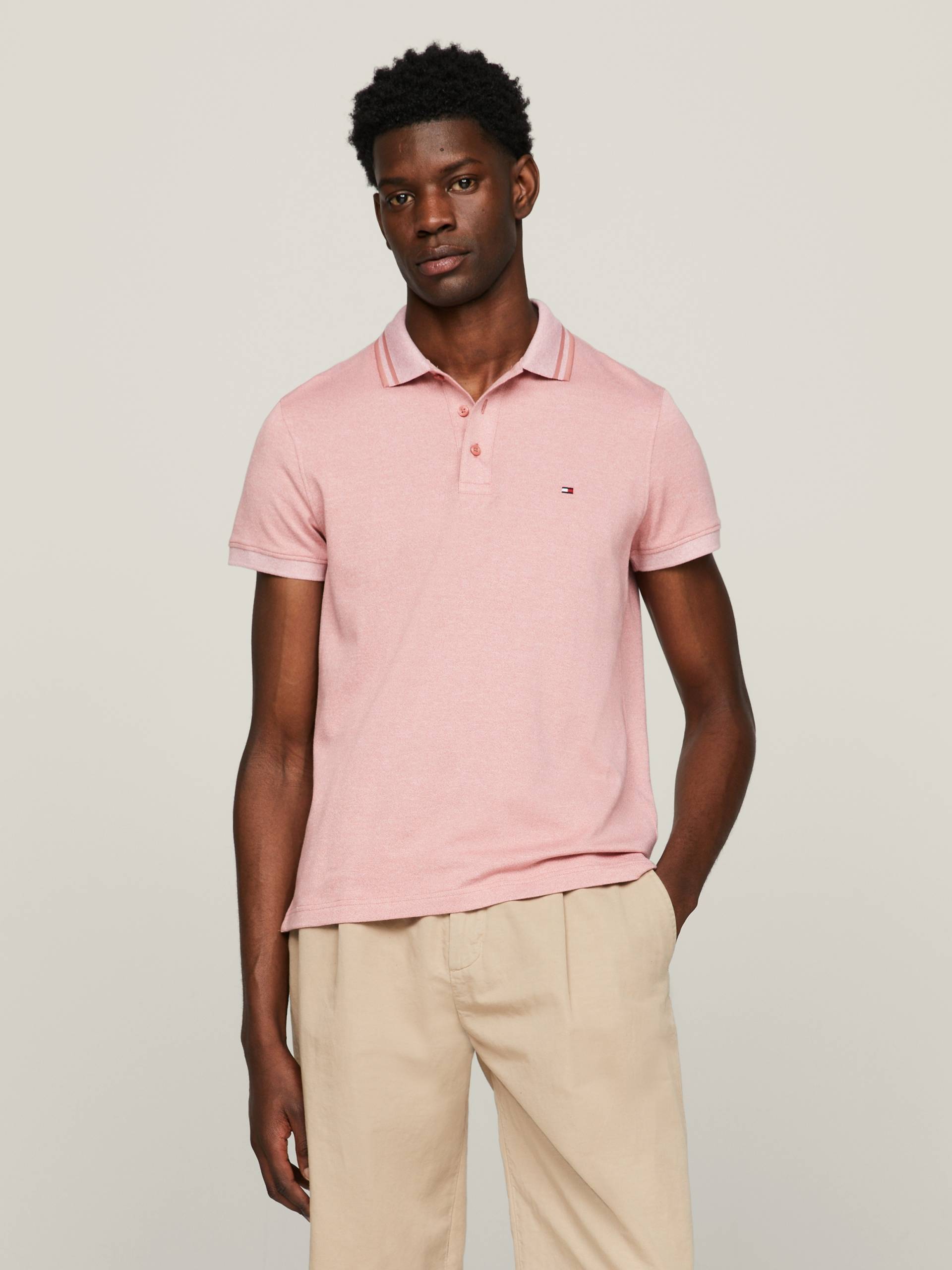 Tommy Hilfiger Poloshirt »PRETWIST MOULINE SLIM FIT POLO« von TOMMY HILFIGER