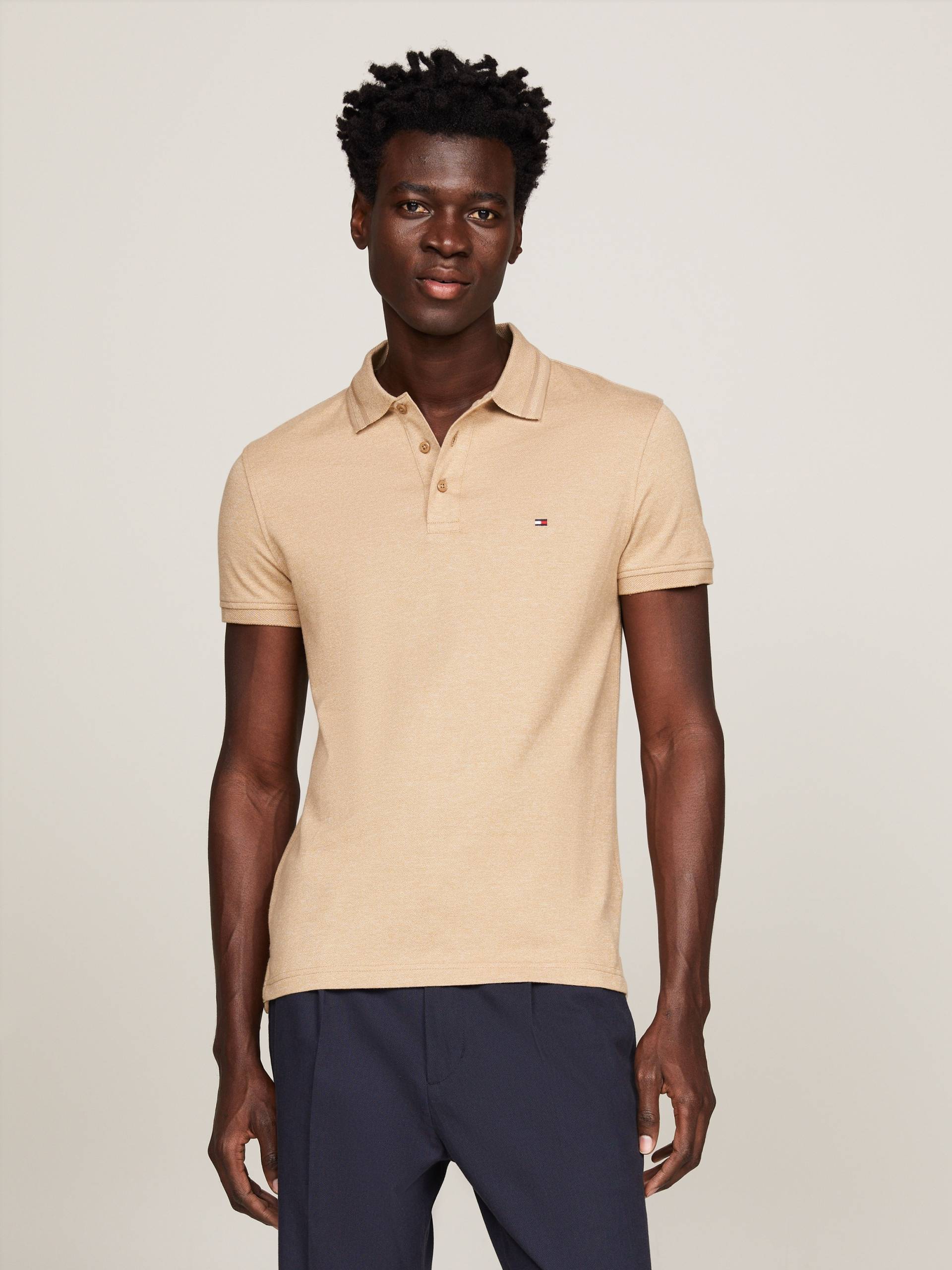 Tommy Hilfiger Poloshirt »PRETWIST MOULINE SLIM FIT POLO«, mit melierter Optik Tommy Hilfiger Poloshirt »PRETWIST MOULINE SLIM FIT POLO«, mit melierter Optik von TOMMY HILFIGER