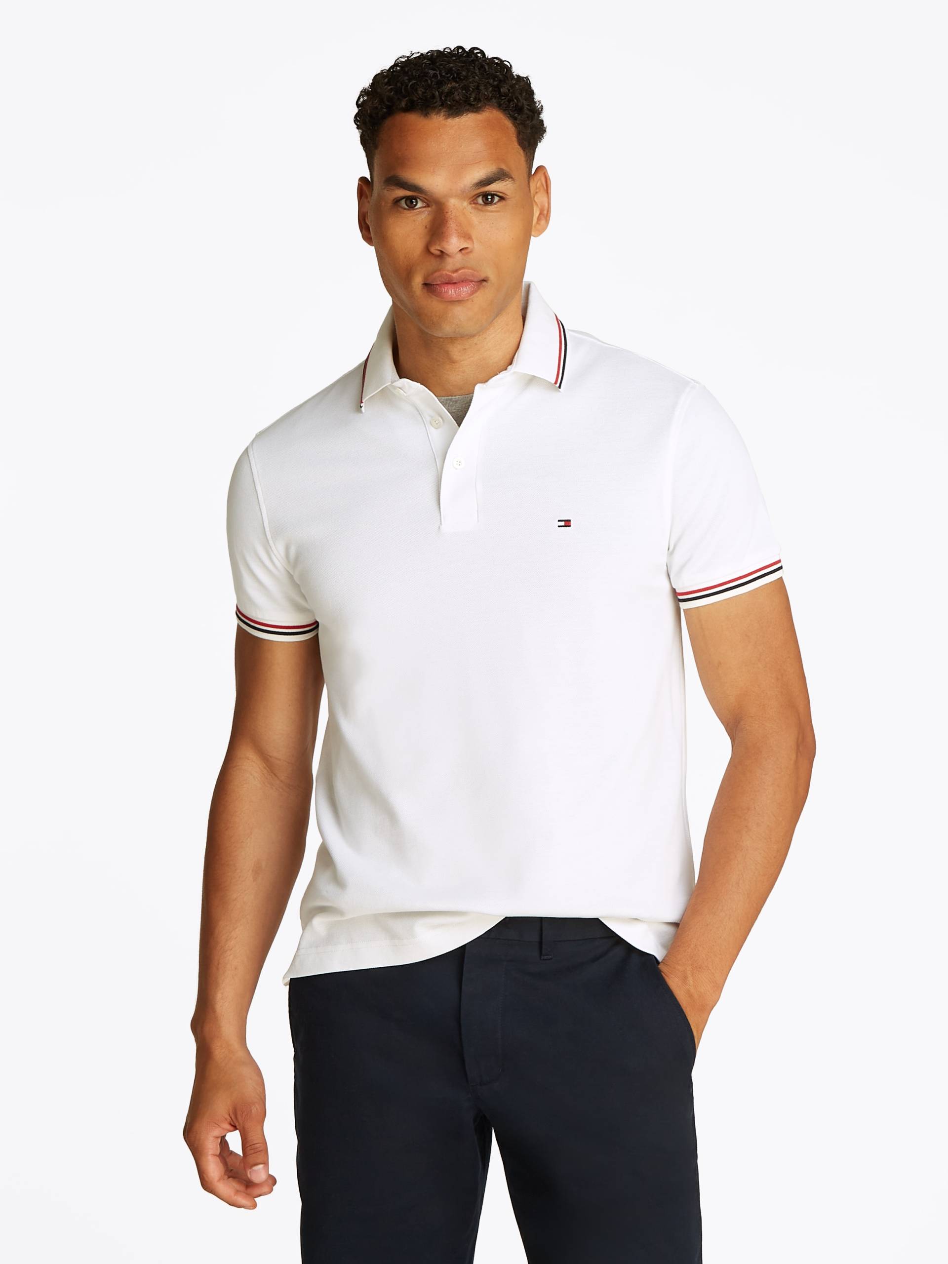 Tommy Hilfiger Poloshirt »TIPPED SLIM FIT POLO«, mit Kontrast-Details Tommy Hilfiger Poloshirt »TIPPED SLIM FIT POLO«, mit Kontrast-Details von TOMMY HILFIGER