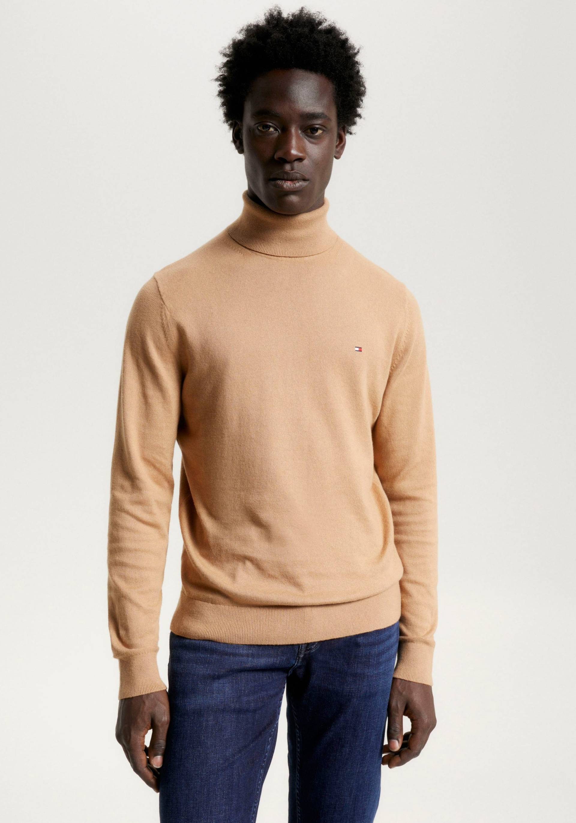 Tommy Hilfiger Rollkragenpullover »PIMA ORG CTN CASHMERE ROLL NECK« von TOMMY HILFIGER