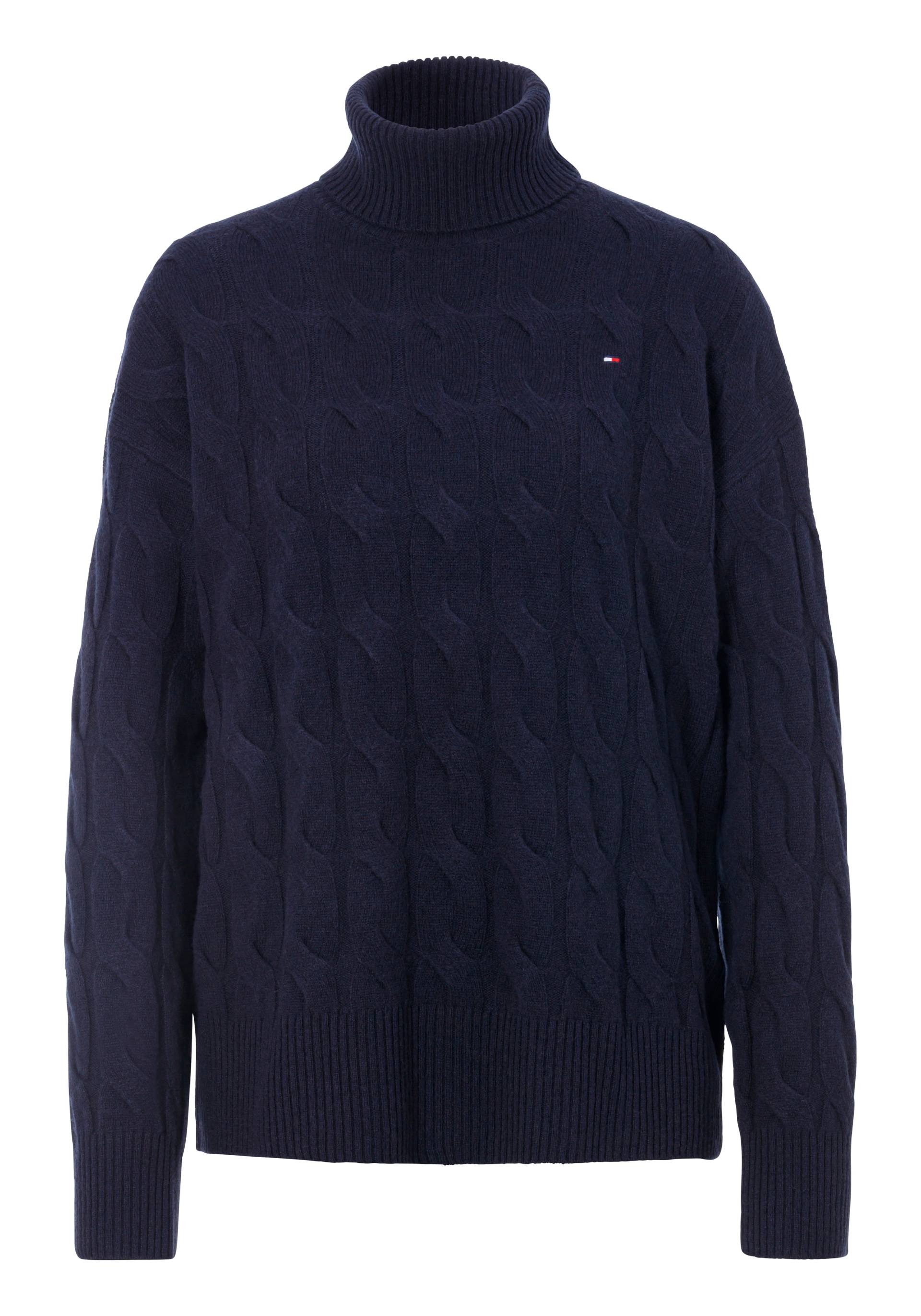 Tommy Hilfiger Rollkragenpullover »SOFT WOOL CABLE ROLL-NK SWEATER«, mit Logostickerei, allover Zopfmuster, Rollkragen, 100% Wolle Tommy Hilfiger Rollkragenpullover »SOFT WOOL CABLE ROLL-NK SWEATER«, mit Logostickerei, allover Zopfmuster, Rollkragen, 100% Wolle von TOMMY HILFIGER