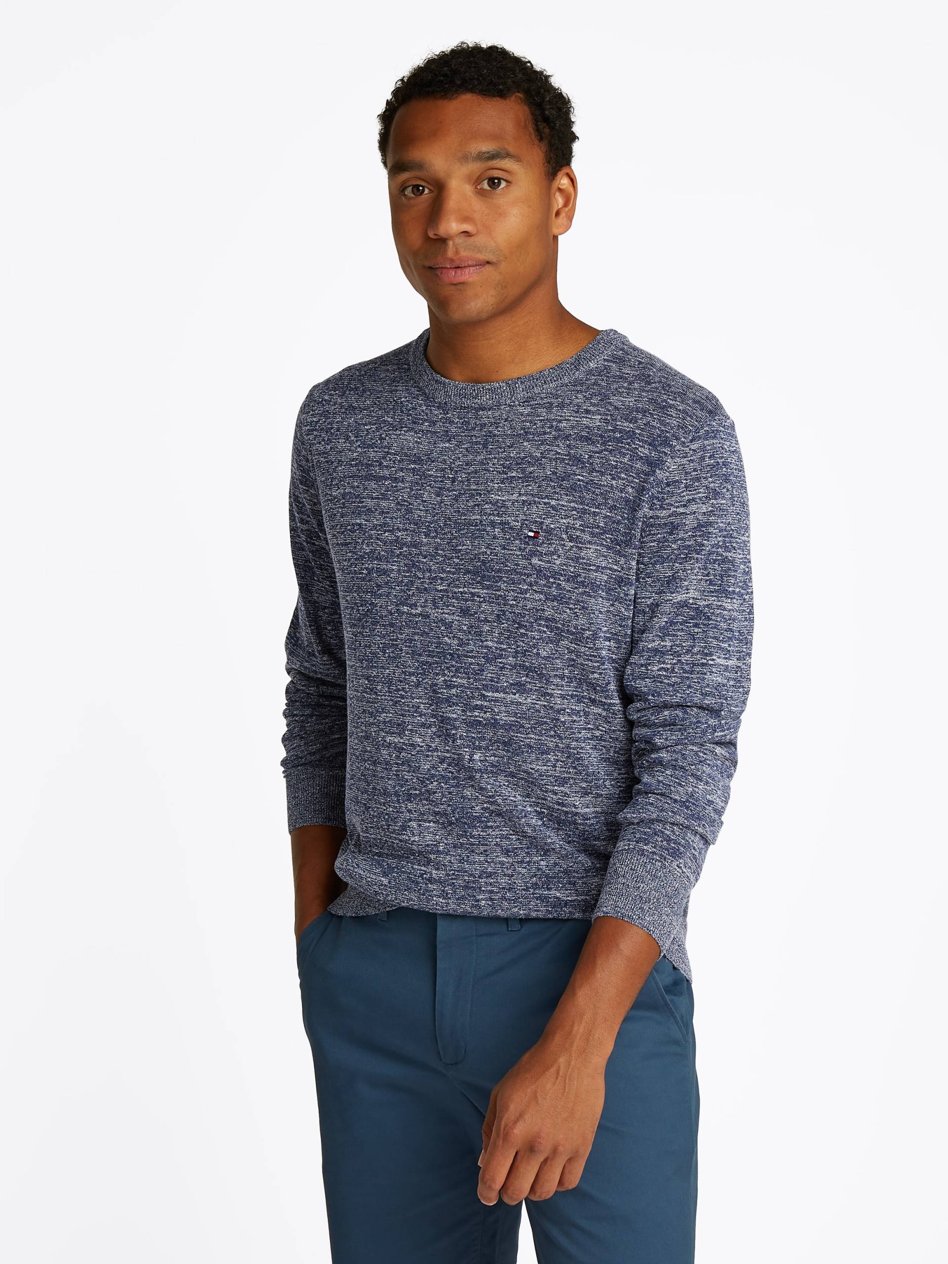 Tommy Hilfiger Rundhalspullover »COTTON LINEN CREW NECK« Tommy Hilfiger Rundhalspullover »COTTON LINEN CREW NECK« von TOMMY HILFIGER