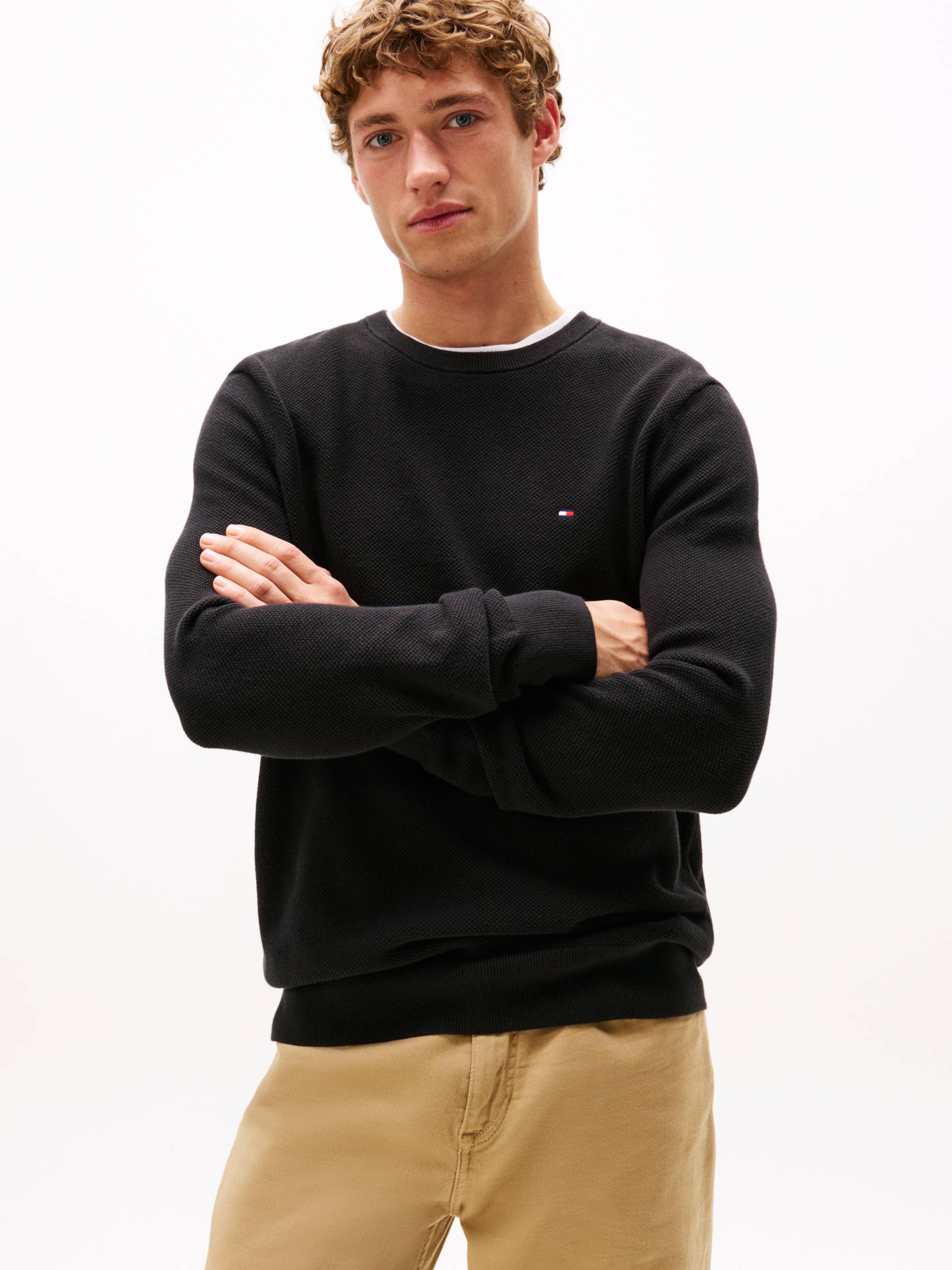 Tommy Hilfiger Rundhalspullover »ESSENTIAL STRUCTURE CREW NECK«, mit feiner Struktur Tommy Hilfiger Rundhalspullover »ESSENTIAL STRUCTURE CREW NECK«, mit feiner Struktur von TOMMY HILFIGER