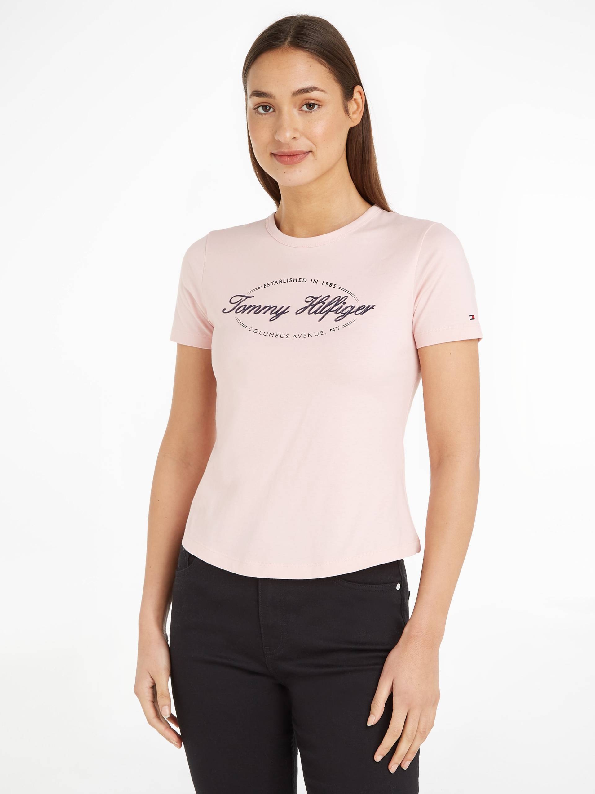 Tommy Hilfiger Rundhalsshirt »SLIM HILFIGER SCRIPT C-NK SS« Tommy Hilfiger Rundhalsshirt »SLIM HILFIGER SCRIPT C-NK SS« von TOMMY HILFIGER