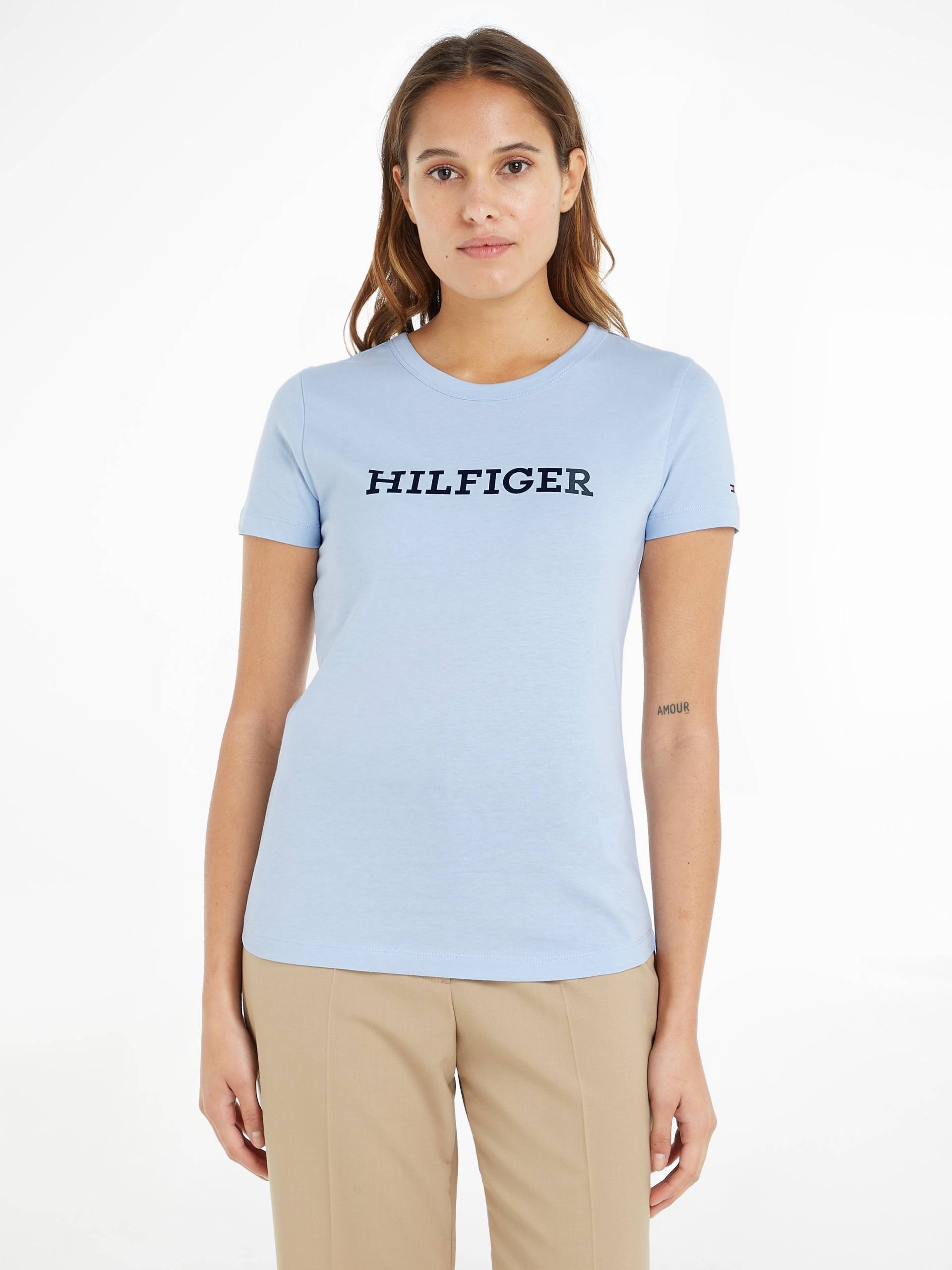 Tommy Hilfiger Rundhalsshirt »SLIM MONOTYPE PRINT C-NK SS« von TOMMY HILFIGER