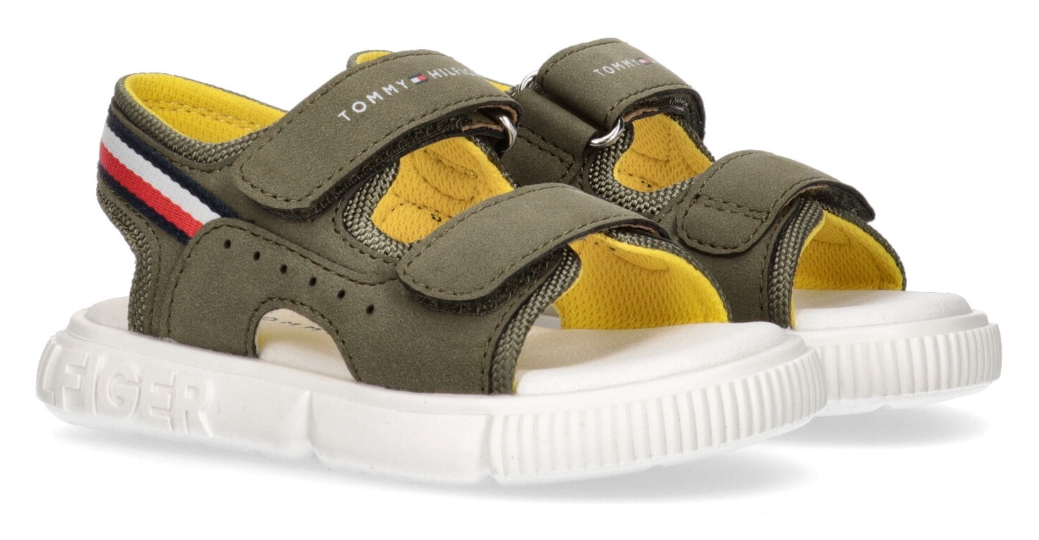 Tommy Hilfiger Sandale »STRIPES VELCRO«, Sommerschuh, Klettschuh, Sandalette, mit 2 Klettverschlüssen Tommy Hilfiger Sandale »STRIPES VELCRO«, Sommerschuh, Klettschuh, Sandalette, mit 2 Klettverschlüssen von TOMMY HILFIGER
