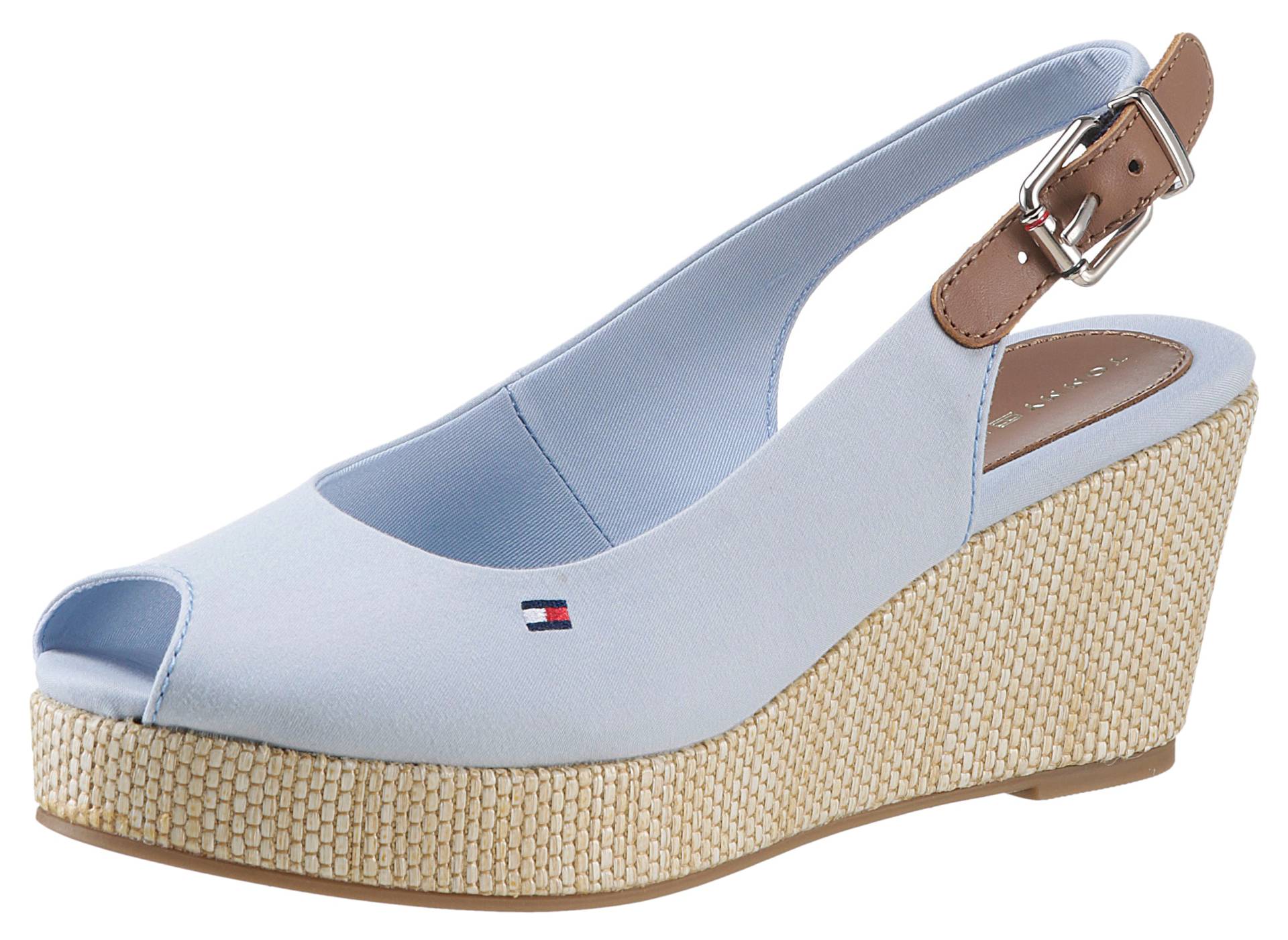 Tommy Hilfiger Sandalette »ICONIC ELBA SLING BACK WEDGE« von TOMMY HILFIGER