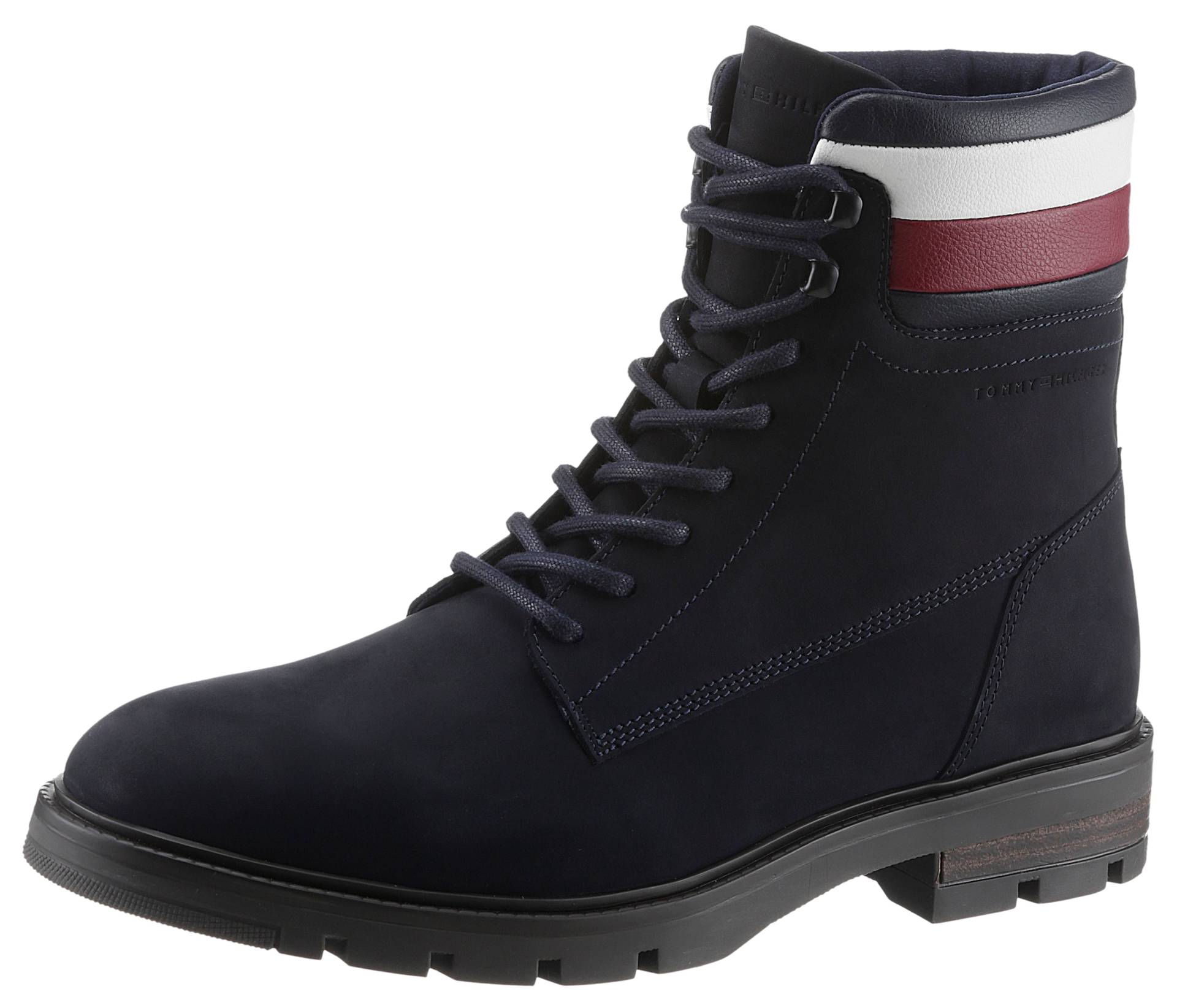 Tommy Hilfiger Schnürboots »CORPORATE HILFIGER NUBUCK BOOT« von TOMMY HILFIGER