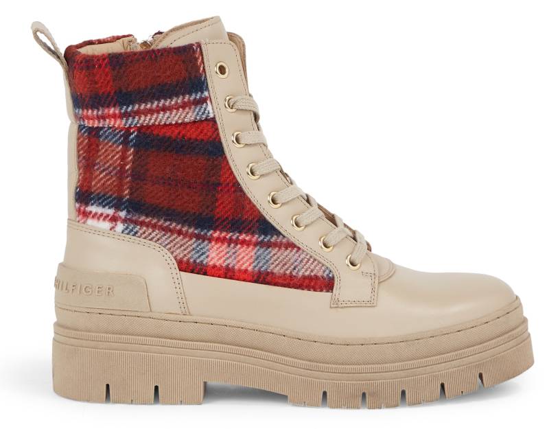 Tommy Hilfiger Schnürstiefelette »FEMININE TARTAN LACE UP BOOTIE« von TOMMY HILFIGER