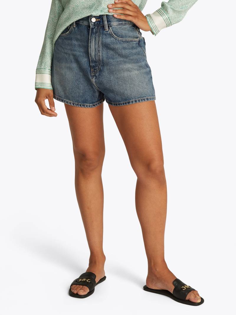 Tommy Hilfiger Shorts »DNM MINI FLARE SHORT HW SELI«, mit ausgestellter Beinform von TOMMY HILFIGER