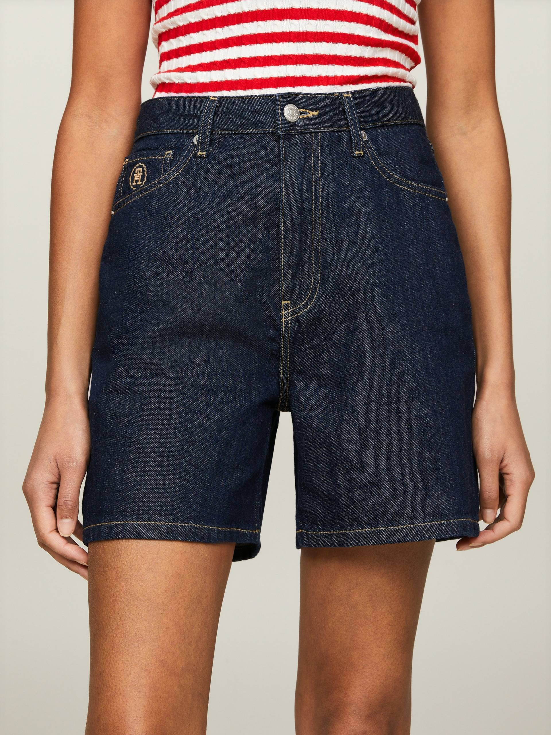 Tommy Hilfiger Shorts »SMD DNM STRAIGHT SHORT HW LINA« von TOMMY HILFIGER