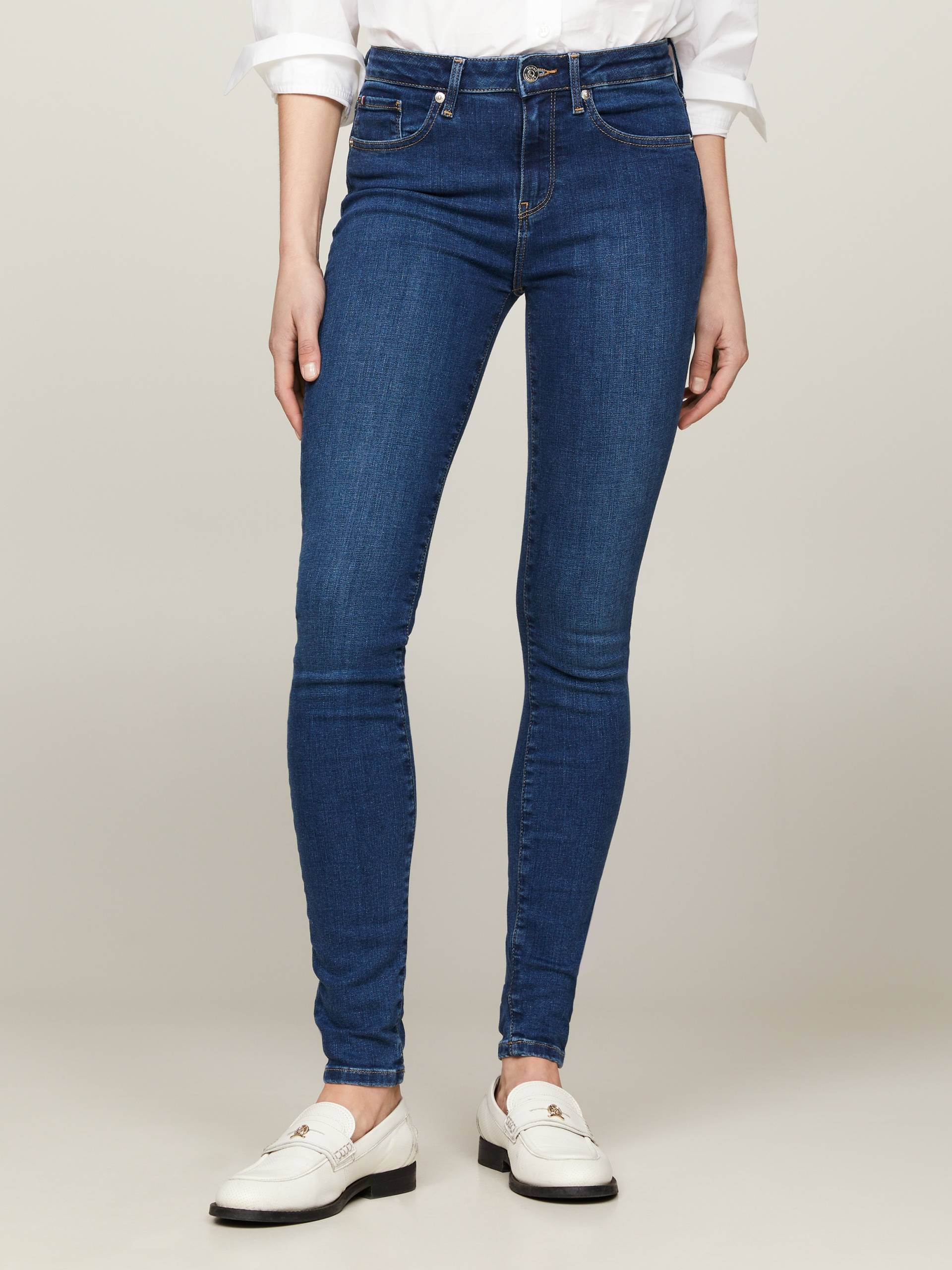 Tommy Hilfiger Skinny-fit-Jeans »TH FLEX COMO SKINNY RW GYA«, (TH FLEX COMO SKINNY RW), mit Tommy Hilfiger Logo-Badge Tommy Hilfiger Skinny-fit-Jeans »TH FLEX COMO SKINNY RW GYA«, (TH FLEX COMO SKINNY RW), mit Tommy Hilfiger Logo-Badge von TOMMY HILFIGER