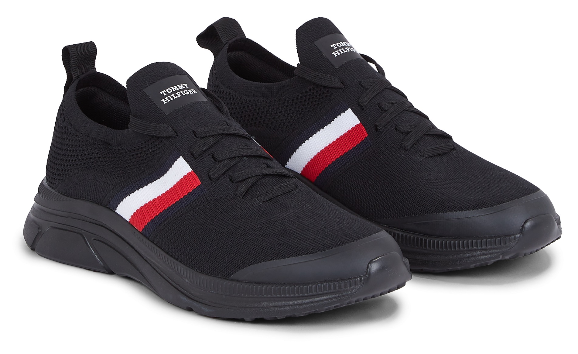 Tommy Hilfiger Slip-On Sneaker »MODERN RUNNER KNIT STRIPES ESS« von TOMMY HILFIGER