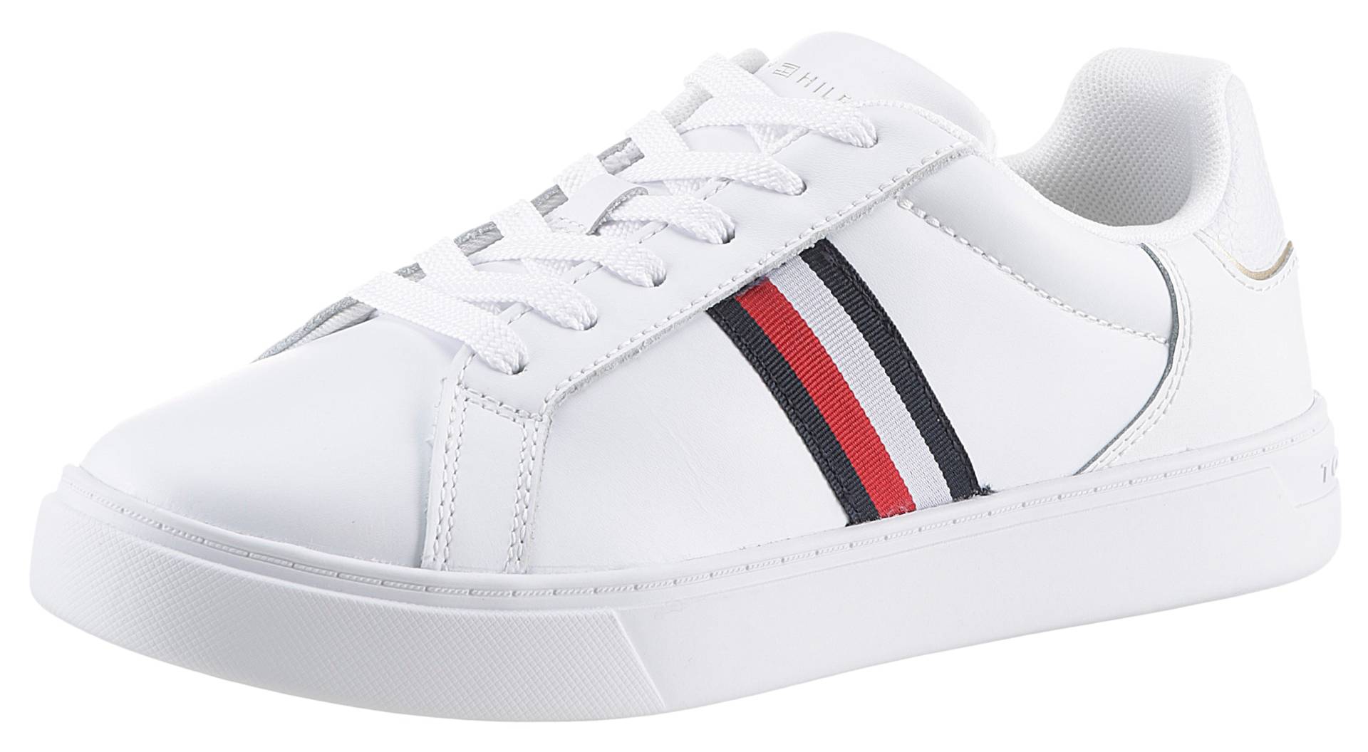 Tommy Hilfiger Sneaker »ESSENTIAL COURT SNEAKER STRIPES«, Freizeitschuh, Halbschuh, Schnürschuh mit gepolstertem Schaftrand Tommy Hilfiger Sneaker »ESSENTIAL COURT SNEAKER STRIPES«, Freizeitschuh, Halbschuh, Schnürschuh mit gepolstertem Schaftrand von TOMMY HILFIGER