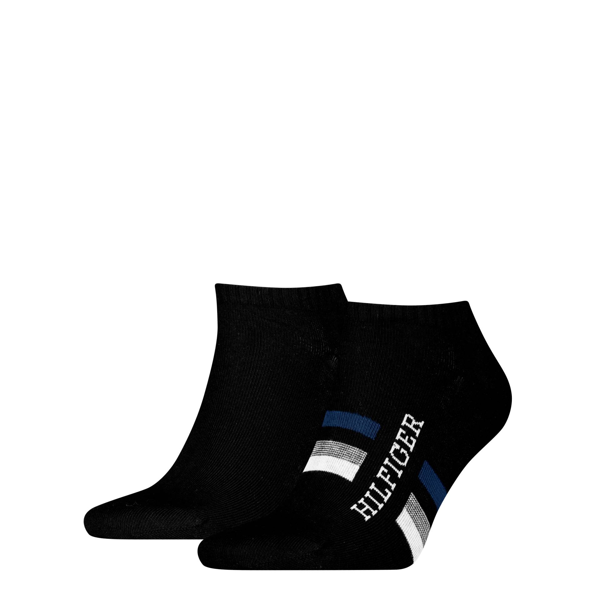 Tommy Hilfiger Sneakersocken »TH MEN SNEAKER 2P HILFIGER TAB«, (2 Paar), Atmungsaktiv, Markenlogo von TOMMY HILFIGER