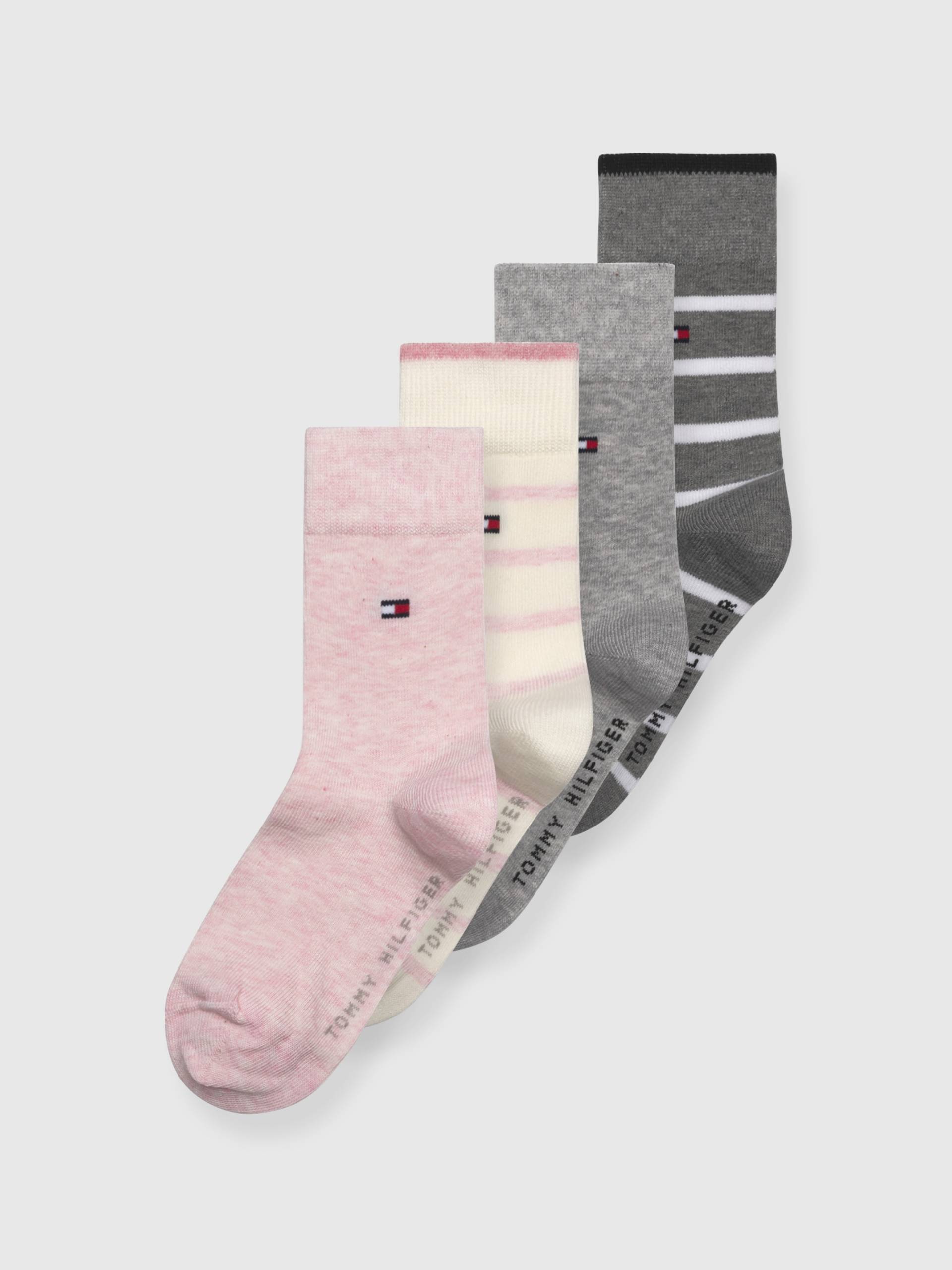 Tommy Hilfiger Socken »TH KIDS SOCK 4P BRETON STRIPE ECOM«, (4 Paar) von TOMMY HILFIGER