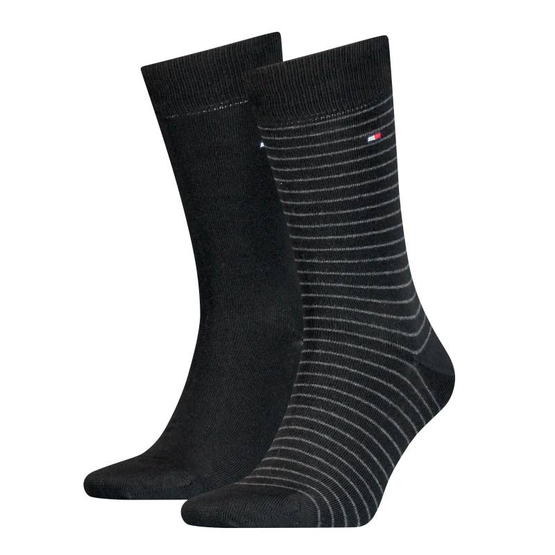 Tommy Hilfiger Socken »TH MEN SMALL STRIPE SOCK 2P«, (2 Paar, 2 Paar), mit diskretem Logo von TOMMY HILFIGER