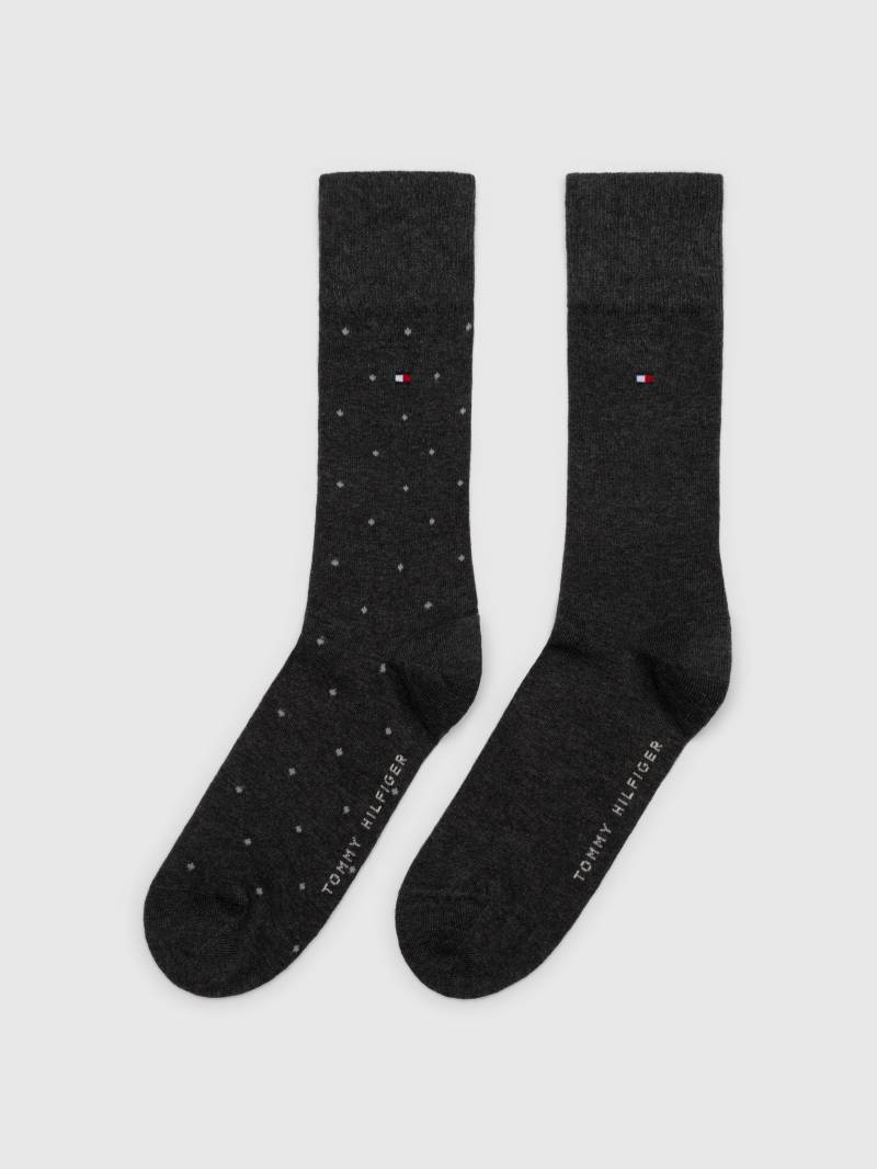 Tommy Hilfiger Socken »TH MEN SOCK 2P DOT«, (2 Paar, 2 Paar), mit klassischer Markenprägung von TOMMY HILFIGER