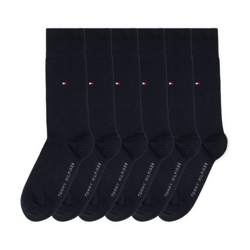 Tommy Hilfiger Socken »TH MEN SOCK 6P ECOM«, (Packung, 6 Paar, 6 Paar), Gekämmte Baumwolle, atmungsaktiv, druckfreier Bund von TOMMY HILFIGER