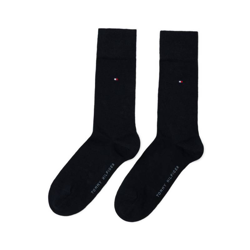 Tommy Hilfiger Socken »TH MEN SOCK CLASSIC 2P«, (2 Paar), Mit eingestricktem Flag-Logo von TOMMY HILFIGER
