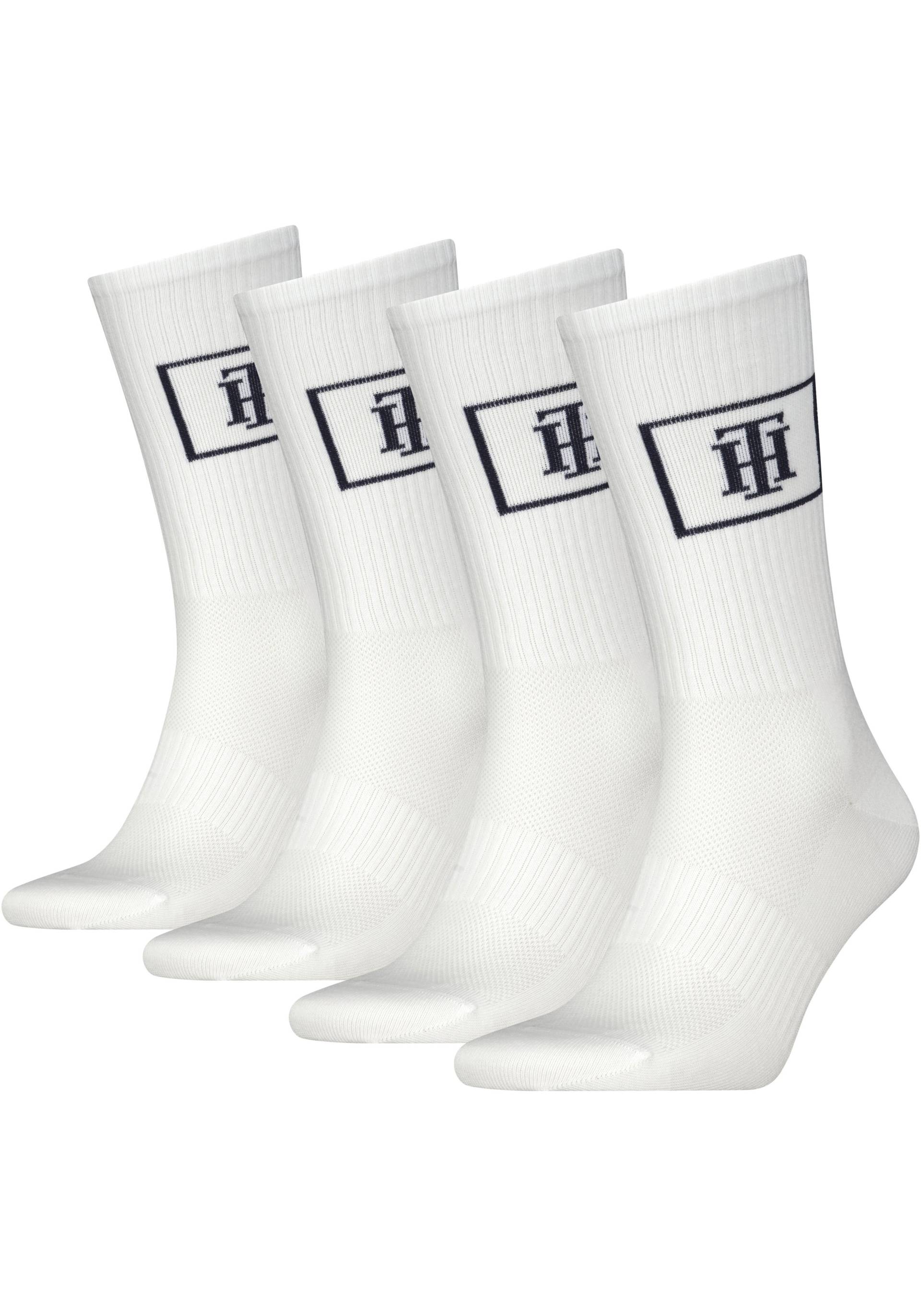 Tommy Hilfiger Sportsocken »CREW SOCK MONOGRAM LOCKER ROOM«, (4 Paar) von TOMMY HILFIGER