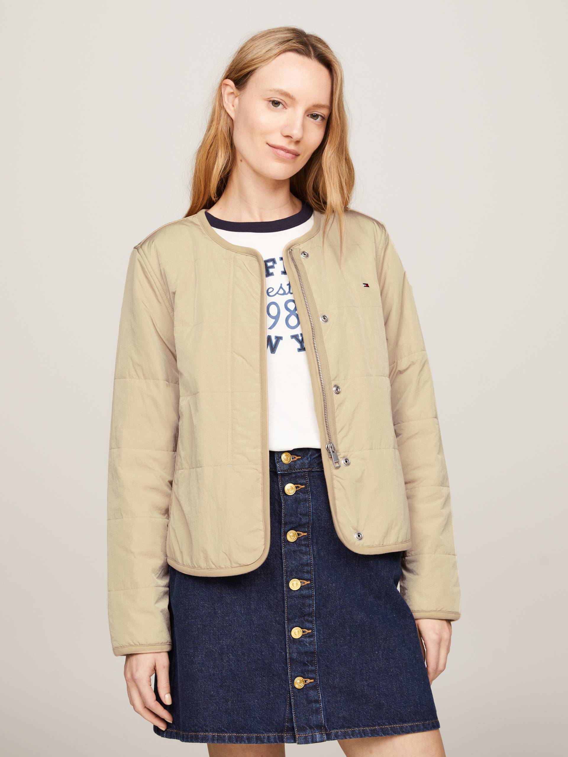 Tommy Hilfiger Steppjacke »JERSEY LINED JACKET«, mit Tommy Jeans Logo-Flag Tommy Hilfiger Steppjacke »JERSEY LINED JACKET«, mit Tommy Jeans Logo-Flag von TOMMY HILFIGER