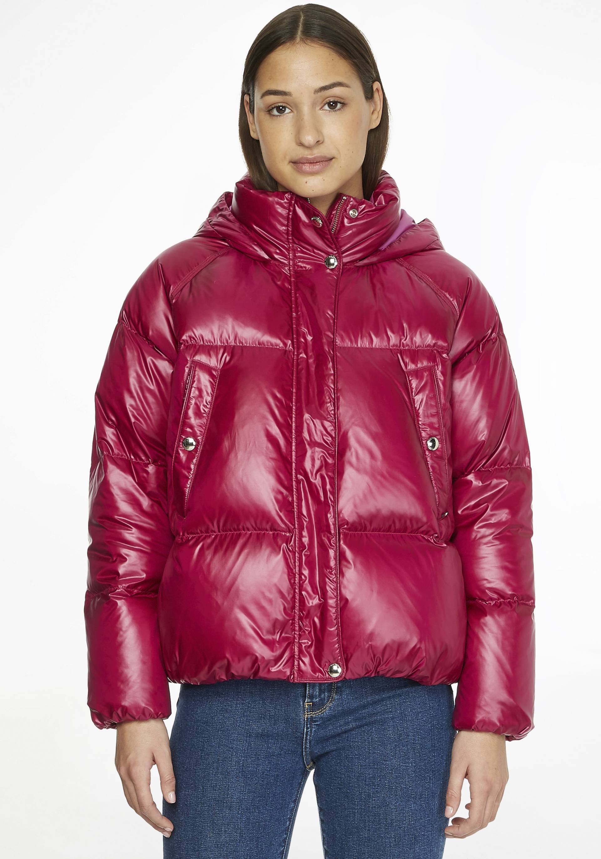 Tommy Hilfiger Steppjacke »POP COLOUR DOWN JACKET«, mit Kapuze von TOMMY HILFIGER