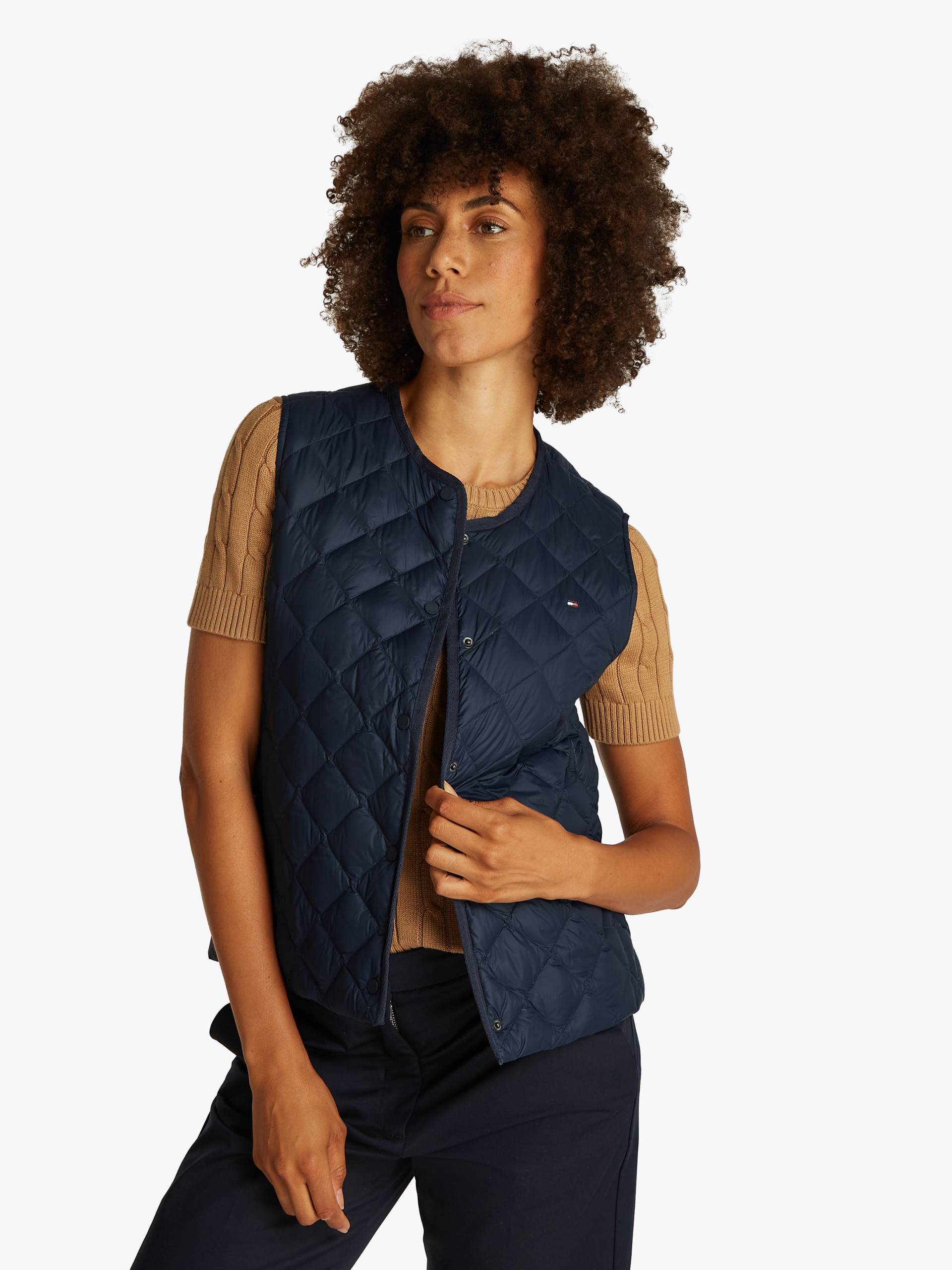 Tommy Hilfiger Steppweste, mit Logostickerei Tommy Hilfiger Steppweste, mit Logostickerei von TOMMY HILFIGER