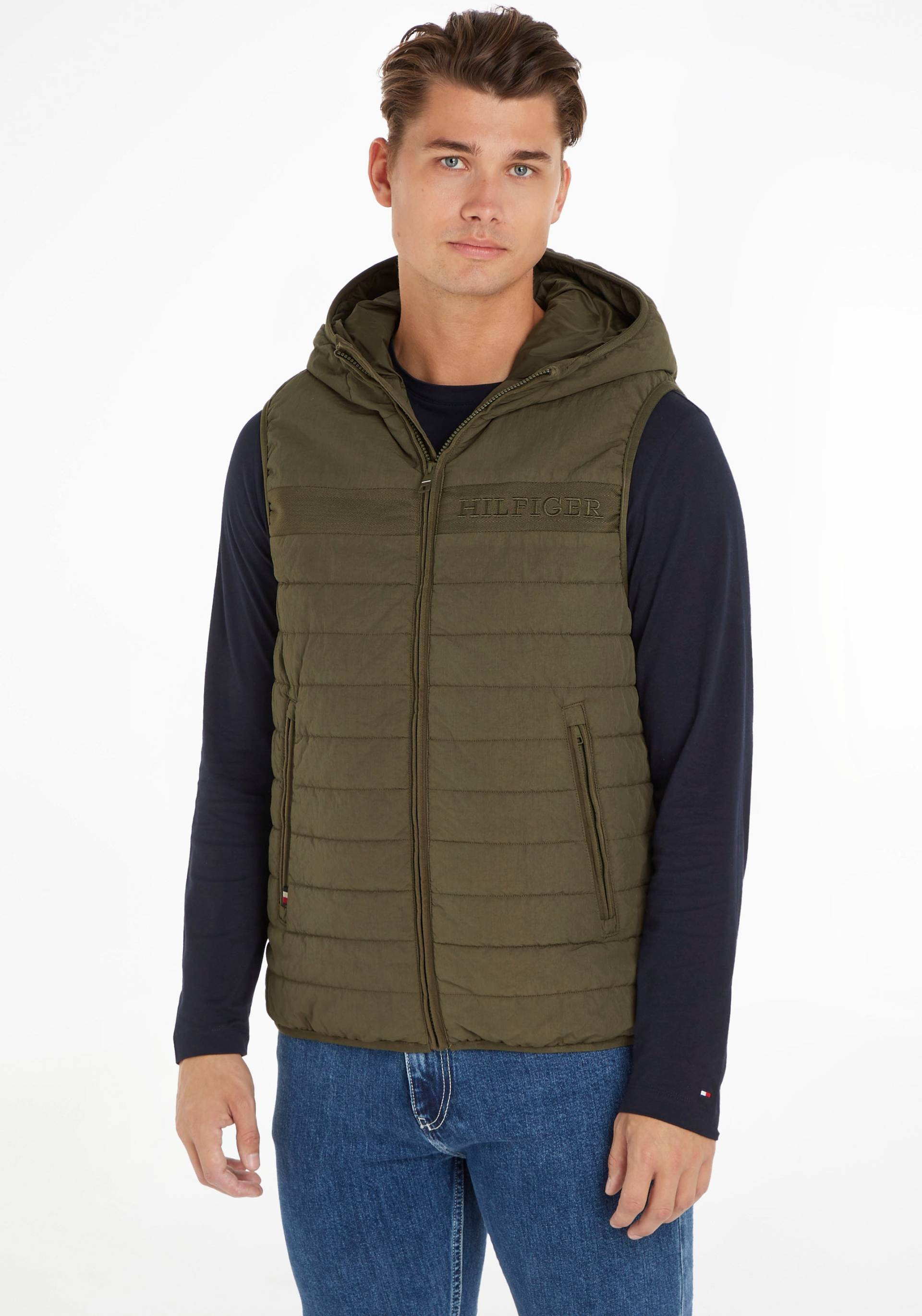 Tommy Hilfiger Steppweste »GMD HOODED PADDED VEST« von TOMMY HILFIGER