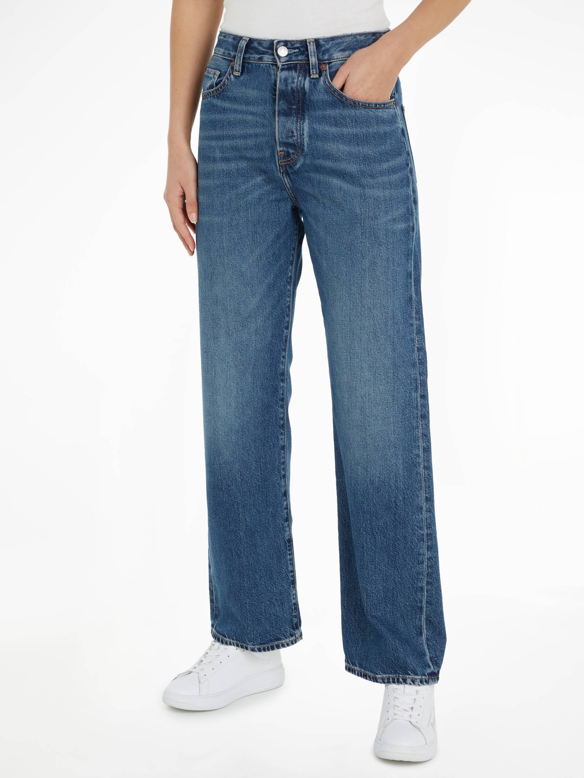 Tommy Hilfiger Straight-Jeans »LOOSE STRAIGHT RW KLO«, mit Lederlogopatch Tommy Hilfiger Straight-Jeans »LOOSE STRAIGHT RW KLO«, mit Lederlogopatch von TOMMY HILFIGER