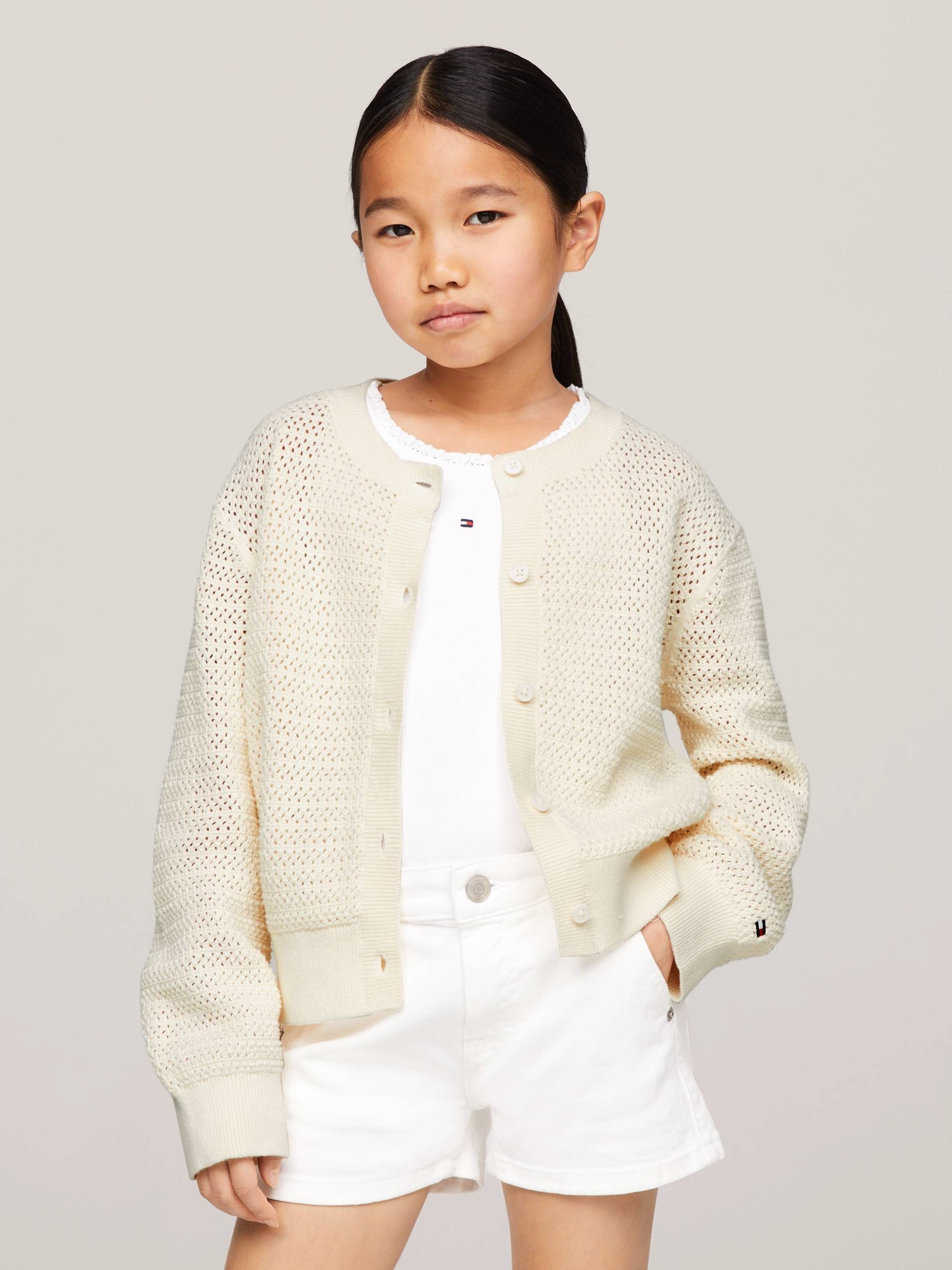 Tommy Hilfiger Strickjacke »CROCHET CARDIGAN« von TOMMY HILFIGER